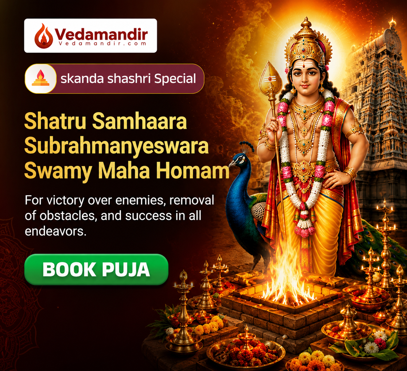 Vedamandir Facebook ad from Jul 7, 2026