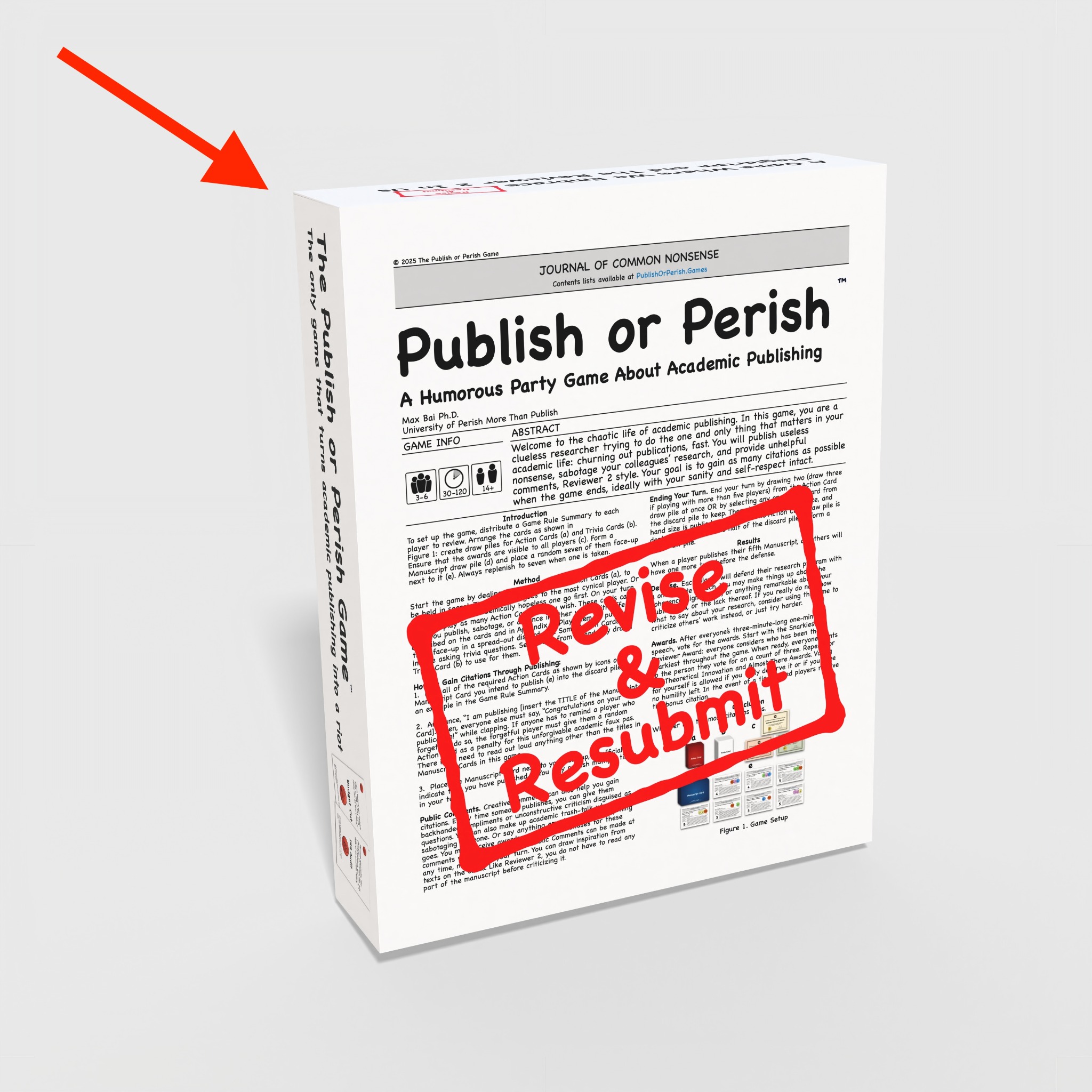 The Publish or Perish Game Facebook ad