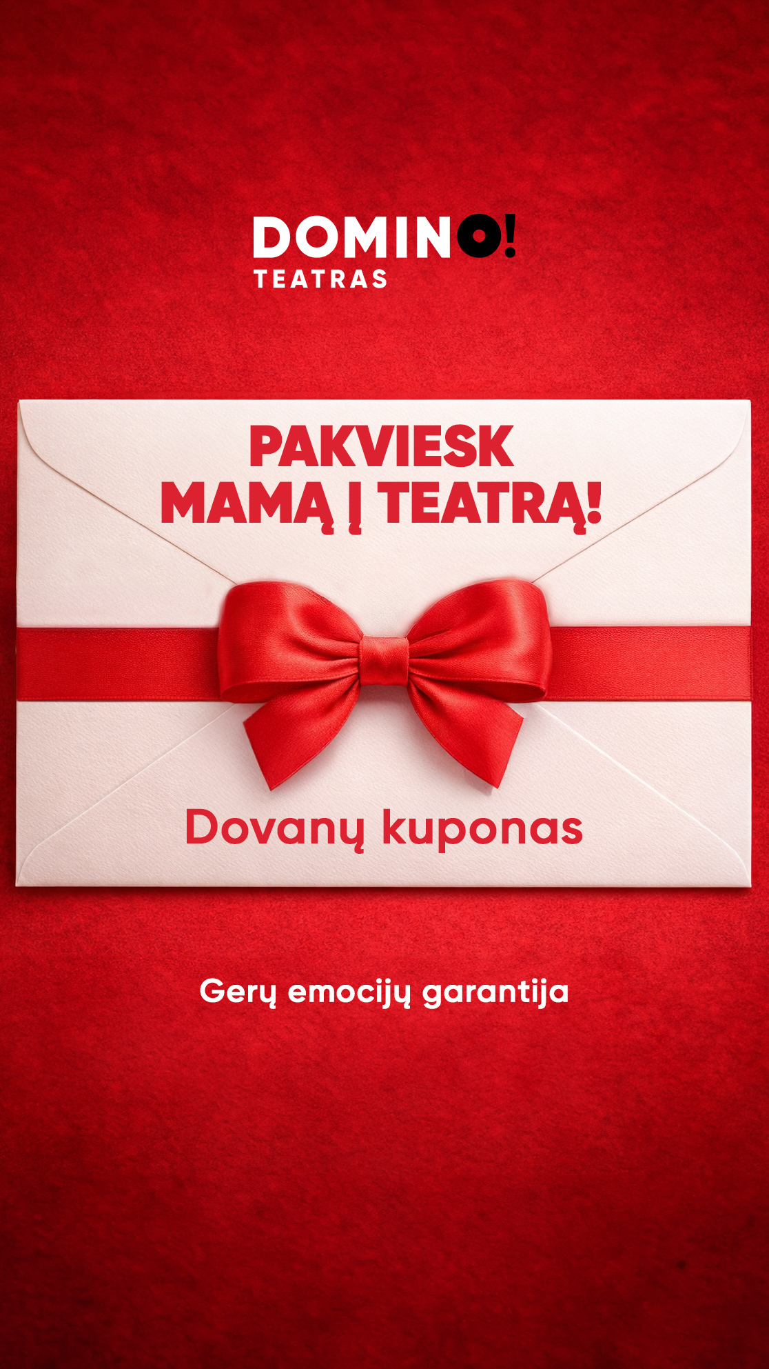 DOMINO teatras Facebook ad