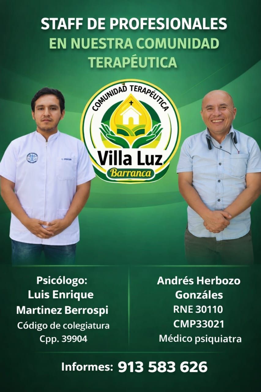 Comunidad Terapéutica Villaluz Barranca Recuperación Contra Las Adicciones Facebook ad: CENTRO PROFESIONAL CONTRA LAS ADICCIONES VILLALUZ, BARRANCA
