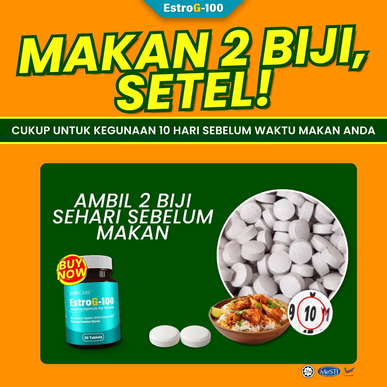 EstroG-100 - Rahsia Wanita Menopause Facebook ad