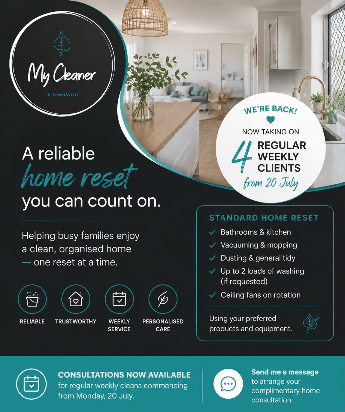 My Cleaner in Townsville Facebook ad