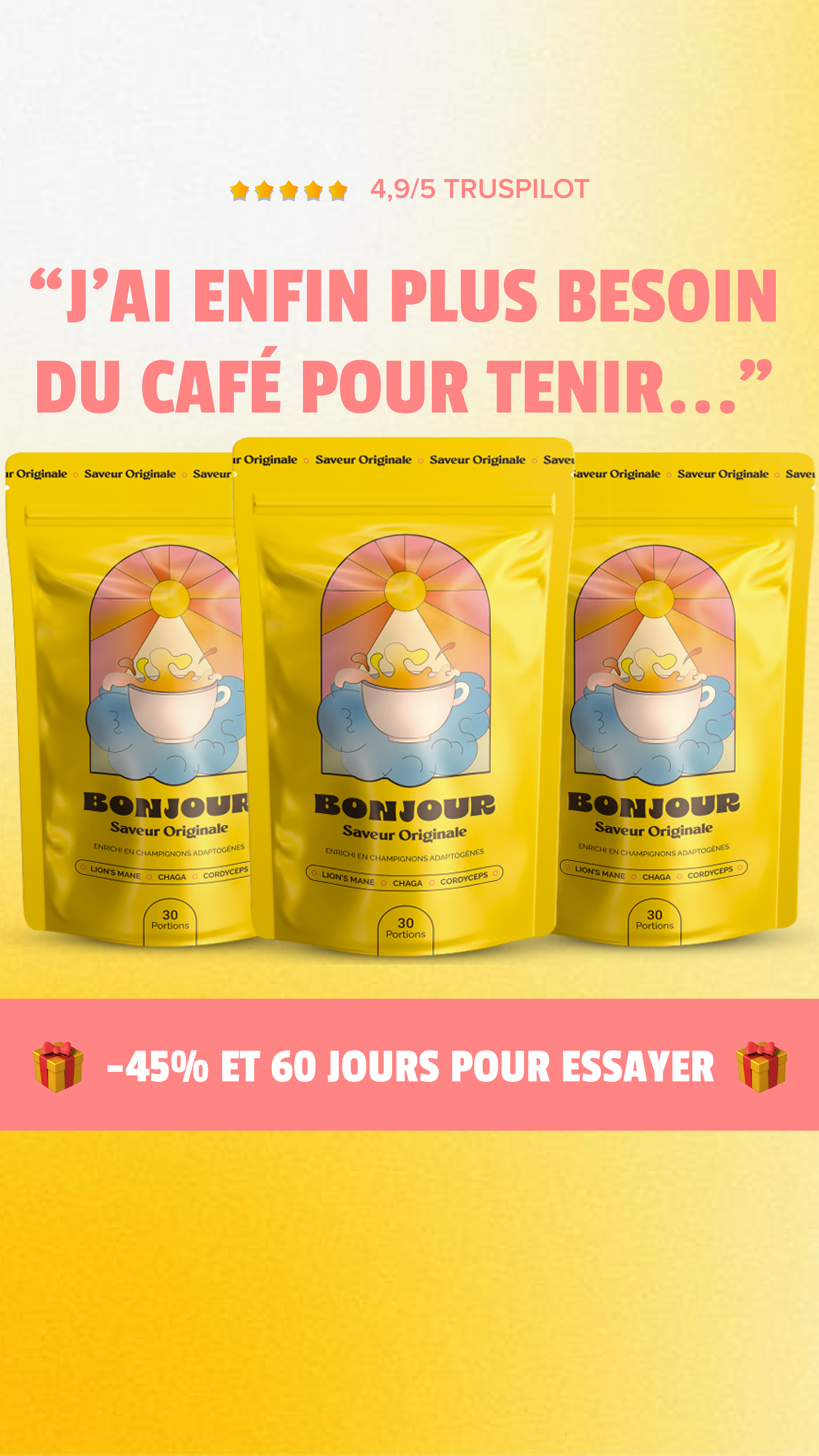 Bonjour Facebook ad