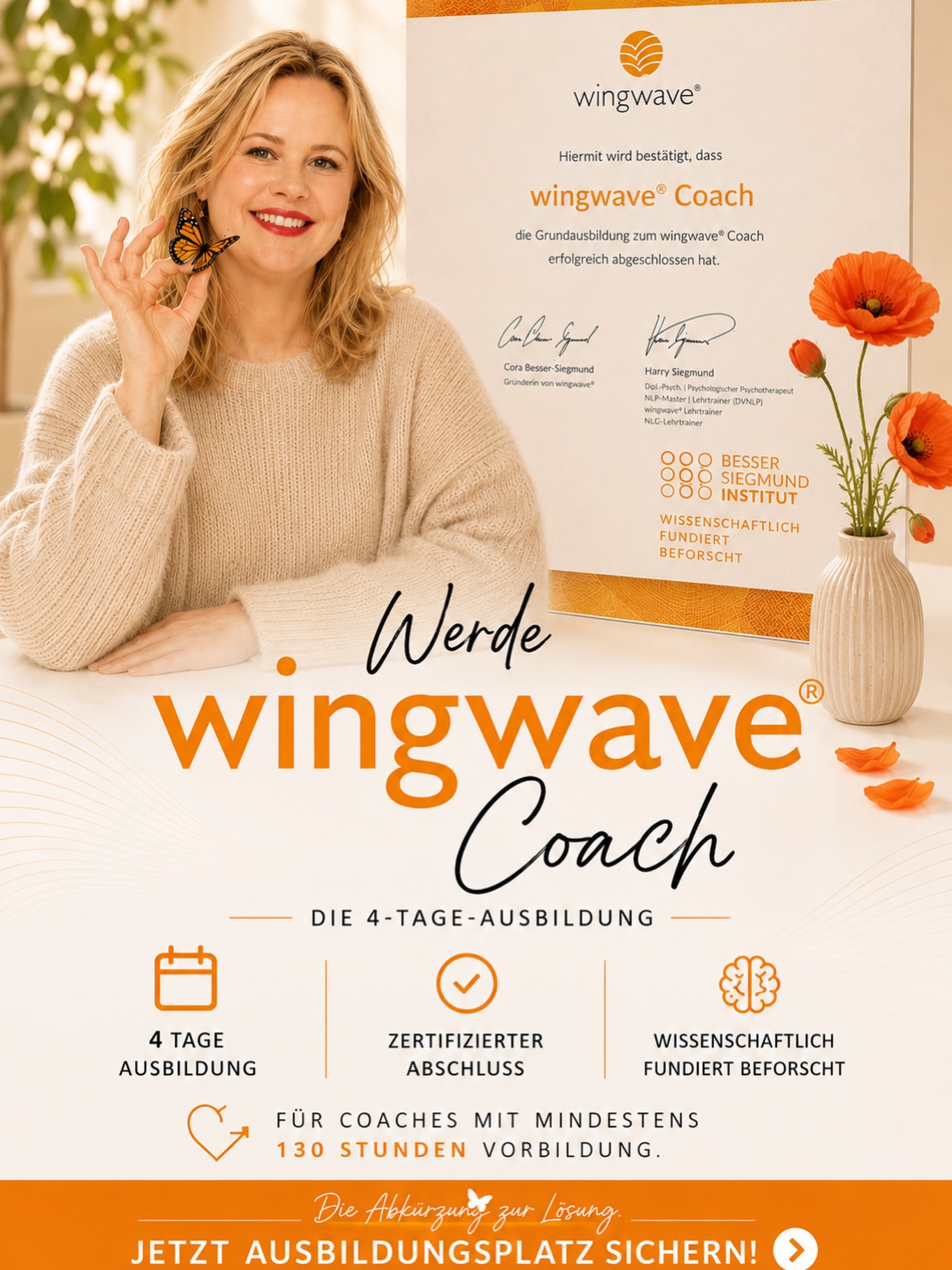 Besser-Siegmund-Institut Facebook ad: Werde wingwave Coach