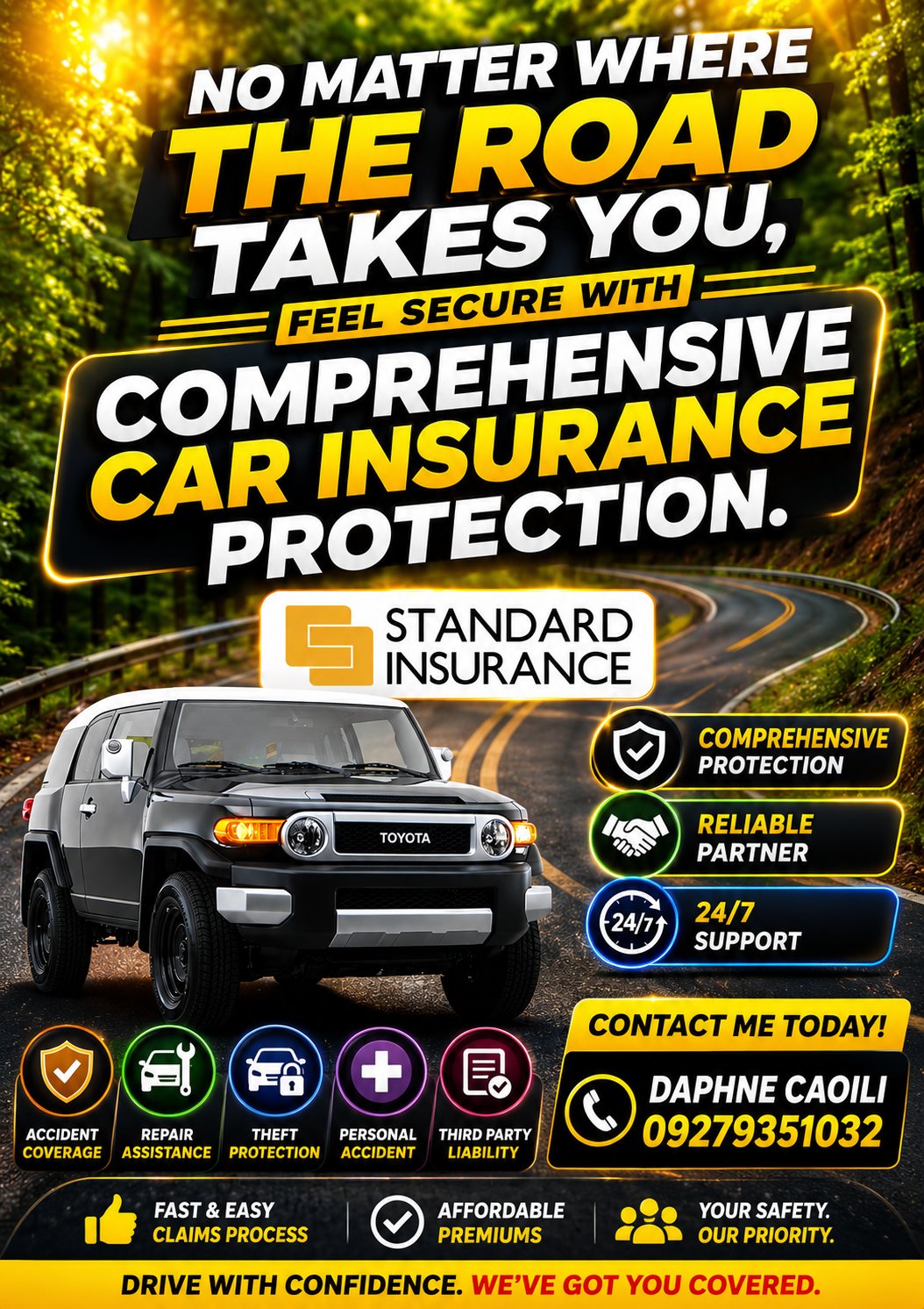 Reliable Vehicle Insurance Facebook ad