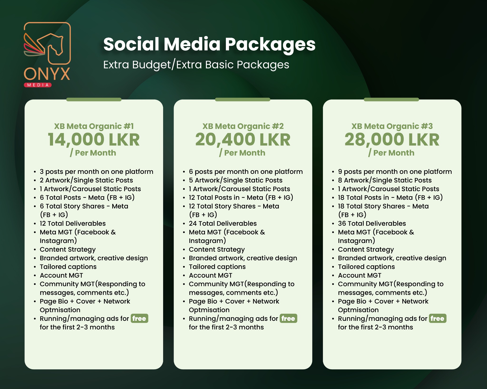 Onyx Media Facebook ad: Chat with us