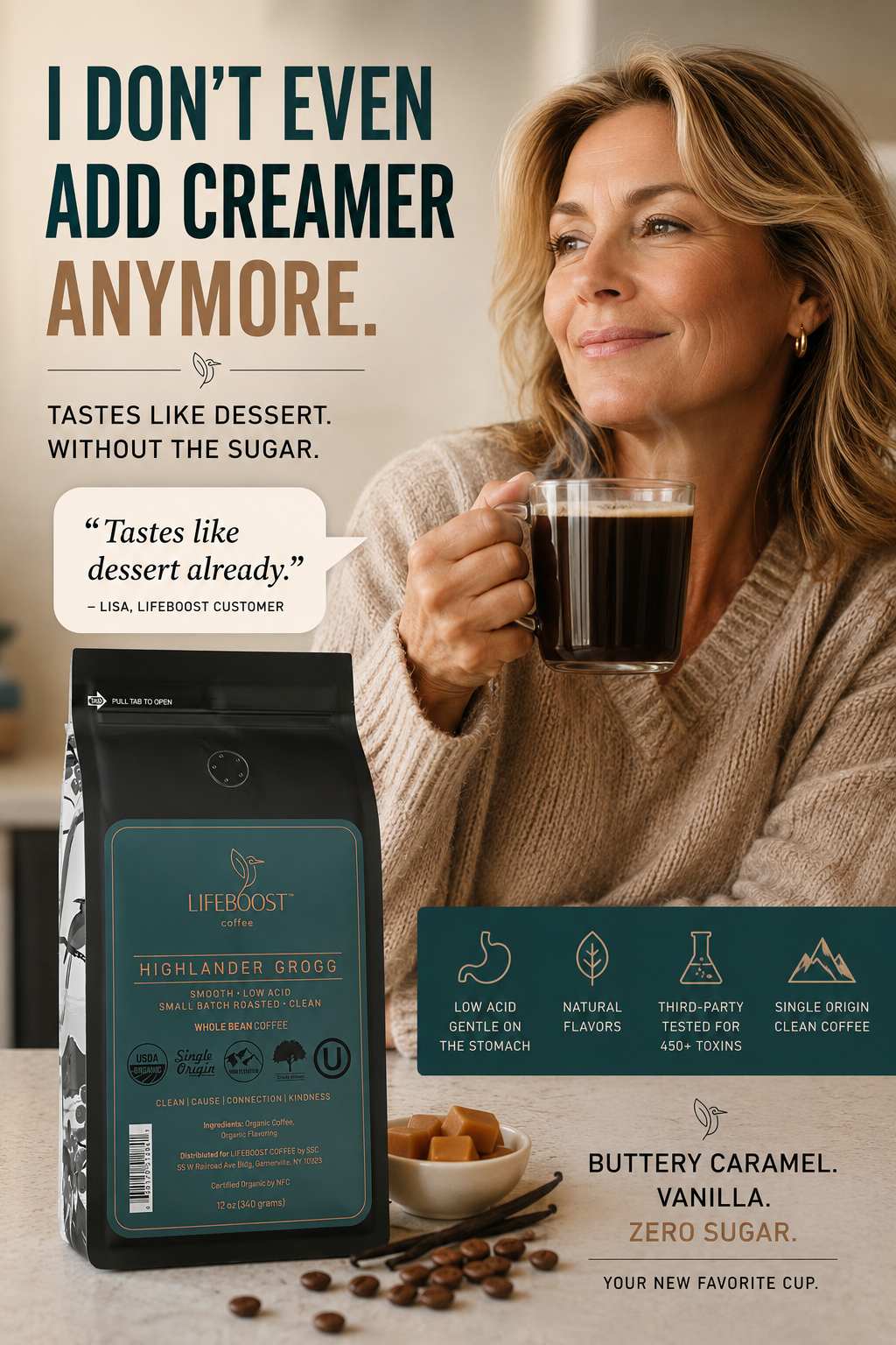 Lifeboost Coffee Facebook ad