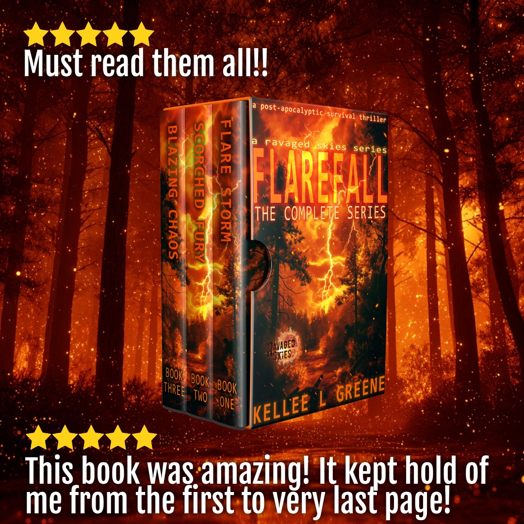 Kellee L. Greene Facebook ad: Post-Apocalyptic Survival Fiction at Its Best