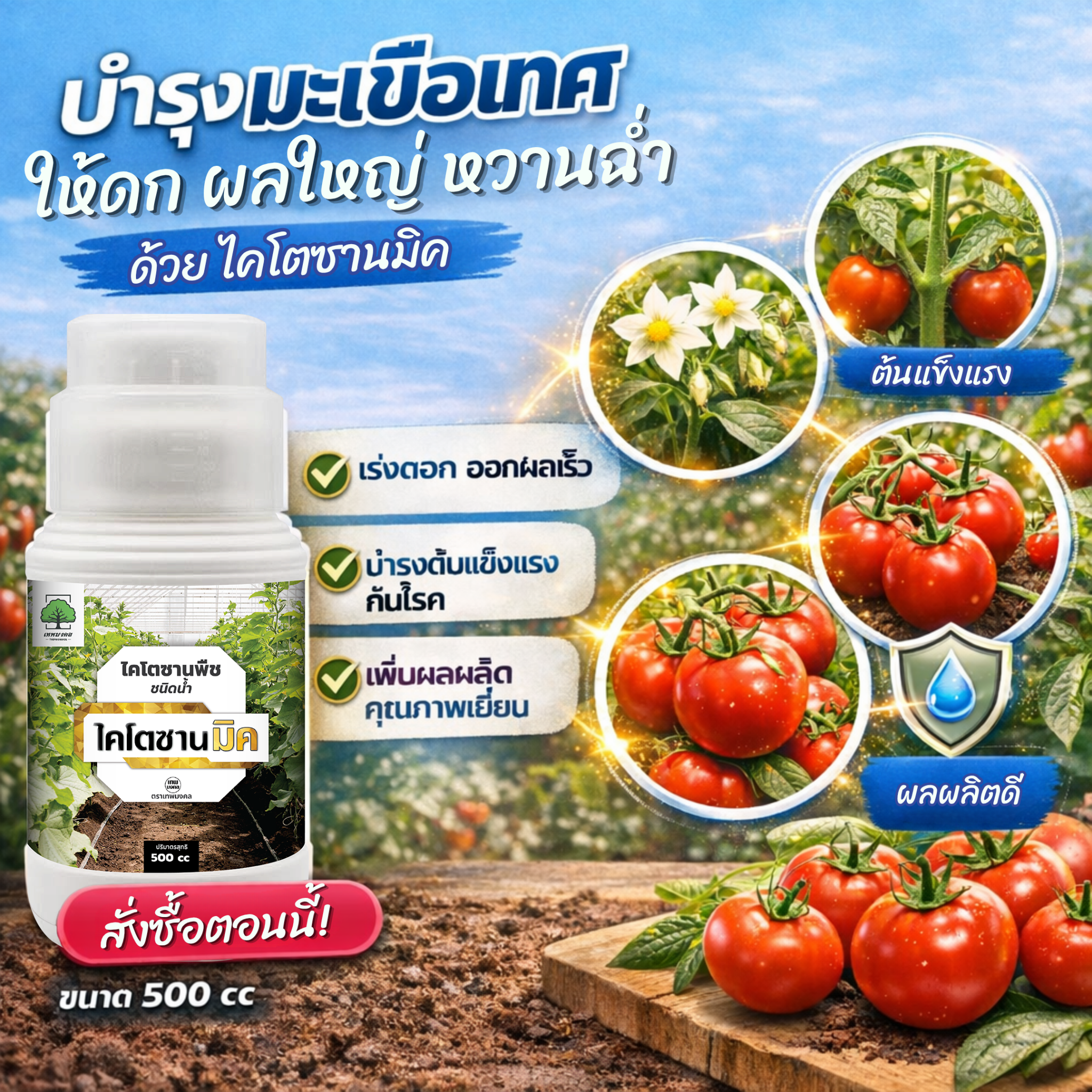 ไคโตซานมิค ป้องกันโรคพืช เชื้อรา ไวรัส แบคทีเรีย แมลง Facebook ad