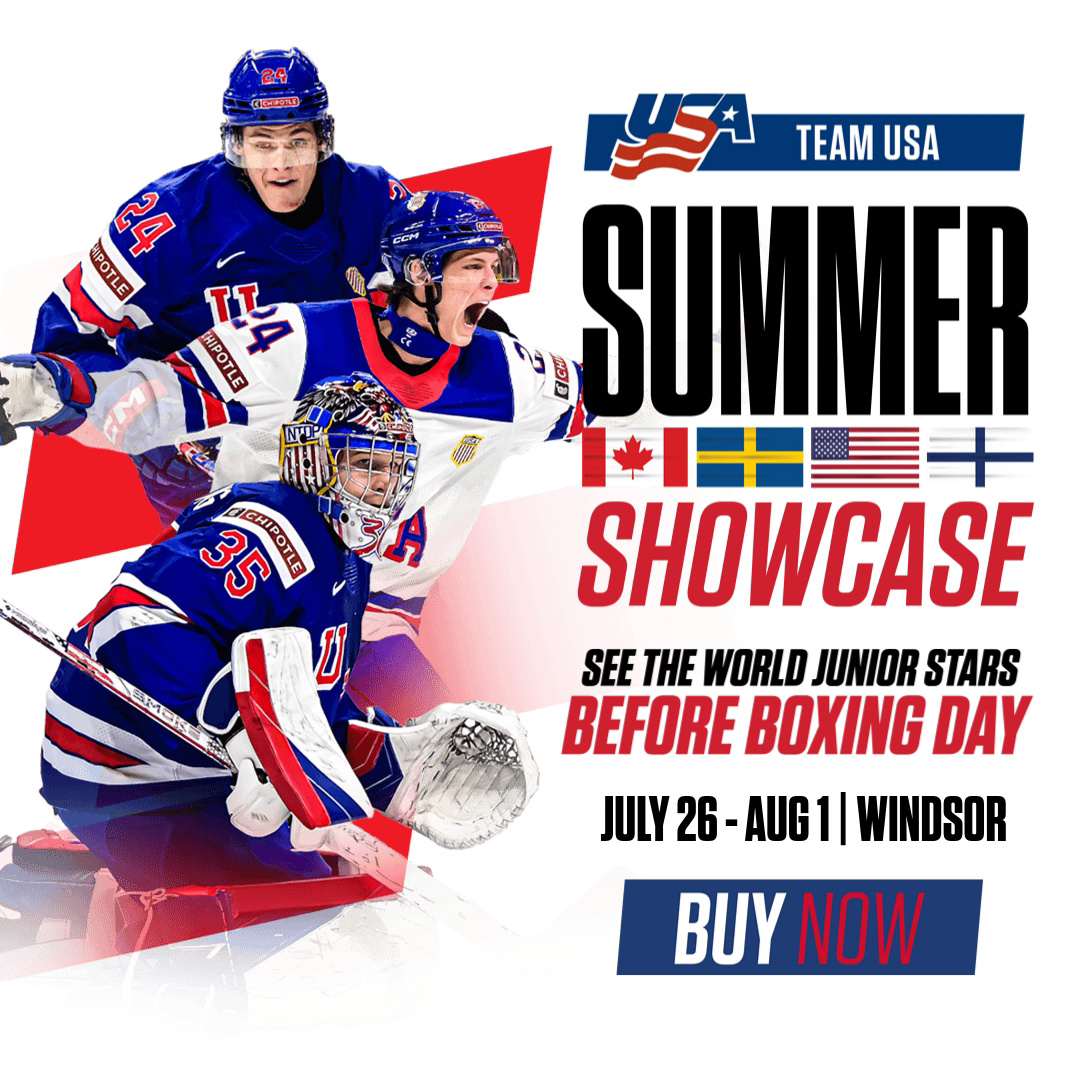 Windsor Spitfires Hockey Club Facebook ad: Team USA 2026 World Junior Summer Showcase