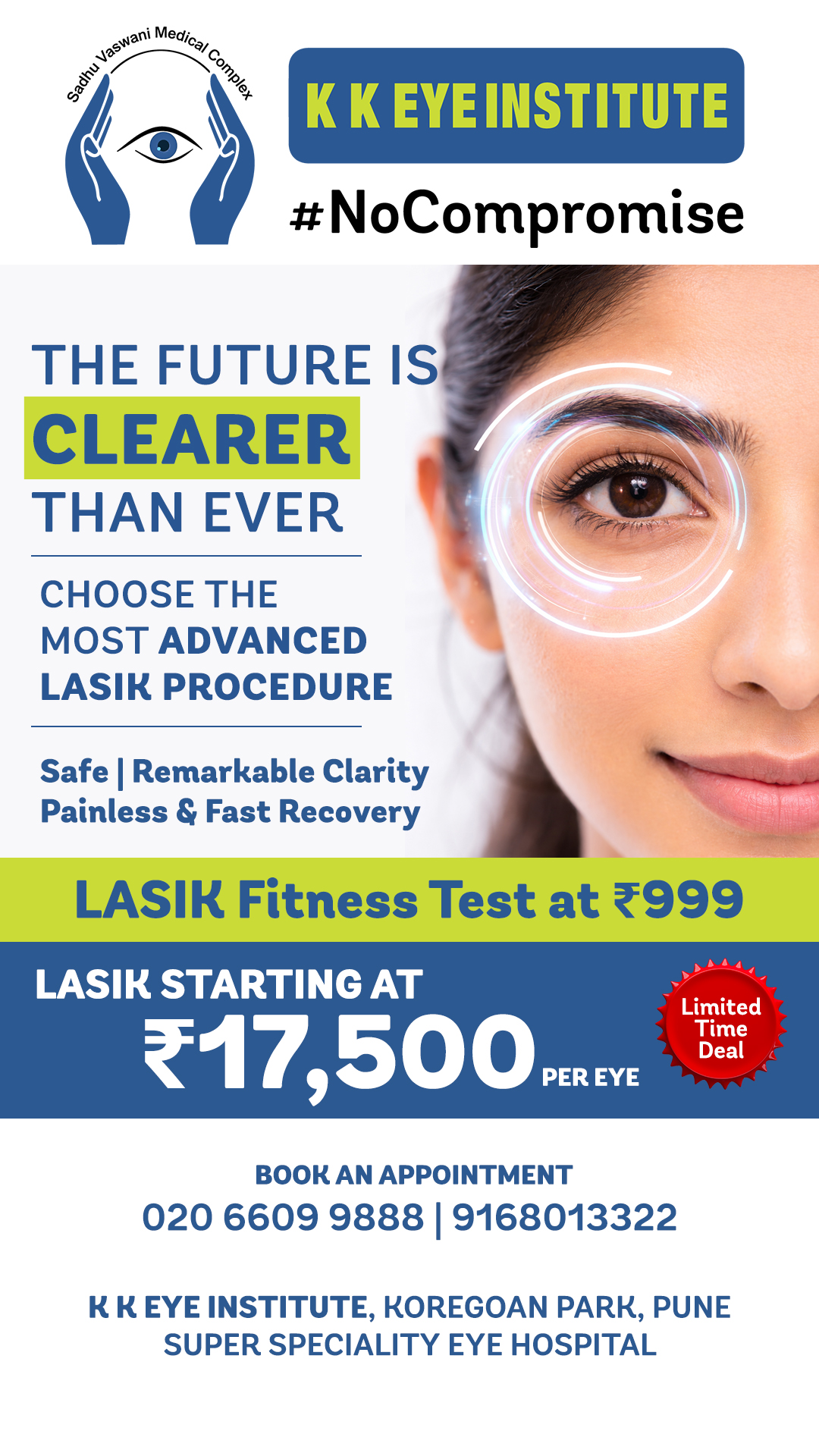 K K Eye Institute Facebook ad from Apr 21, 2026