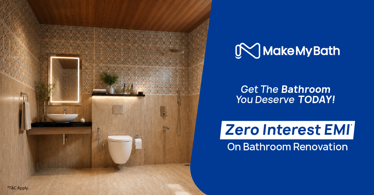 Makemybath Facebook ad: Bathroom Renovation In Budget