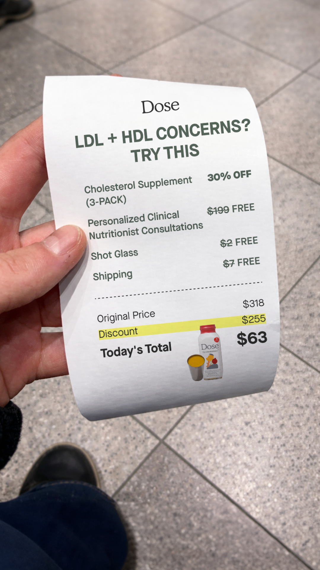 Dose for Cholesterol Facebook ad