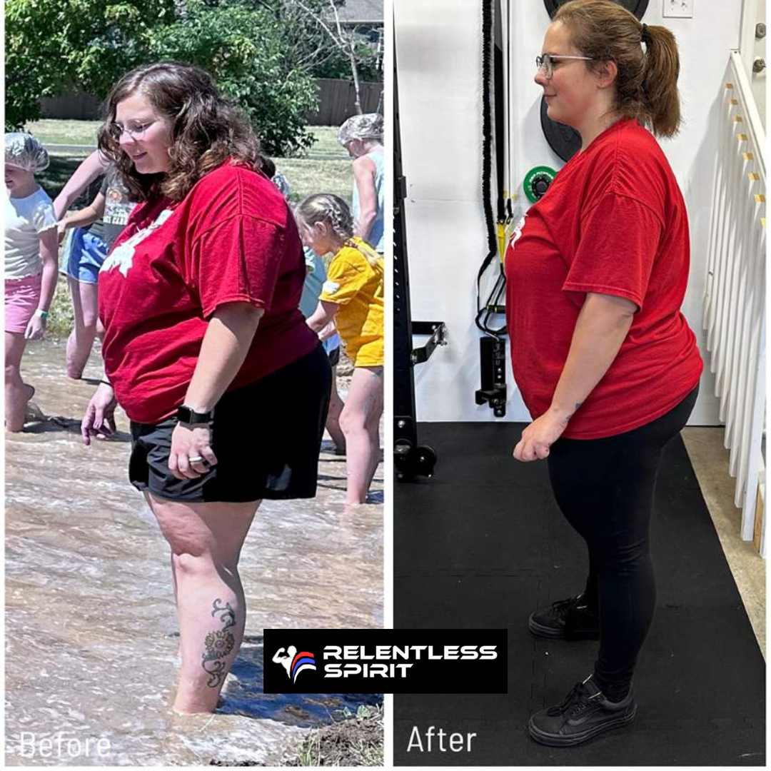 Relentless Spirit Fitness & Nutrition Facebook ad: Stronger habits. Smaller waist. Bigger confidence.