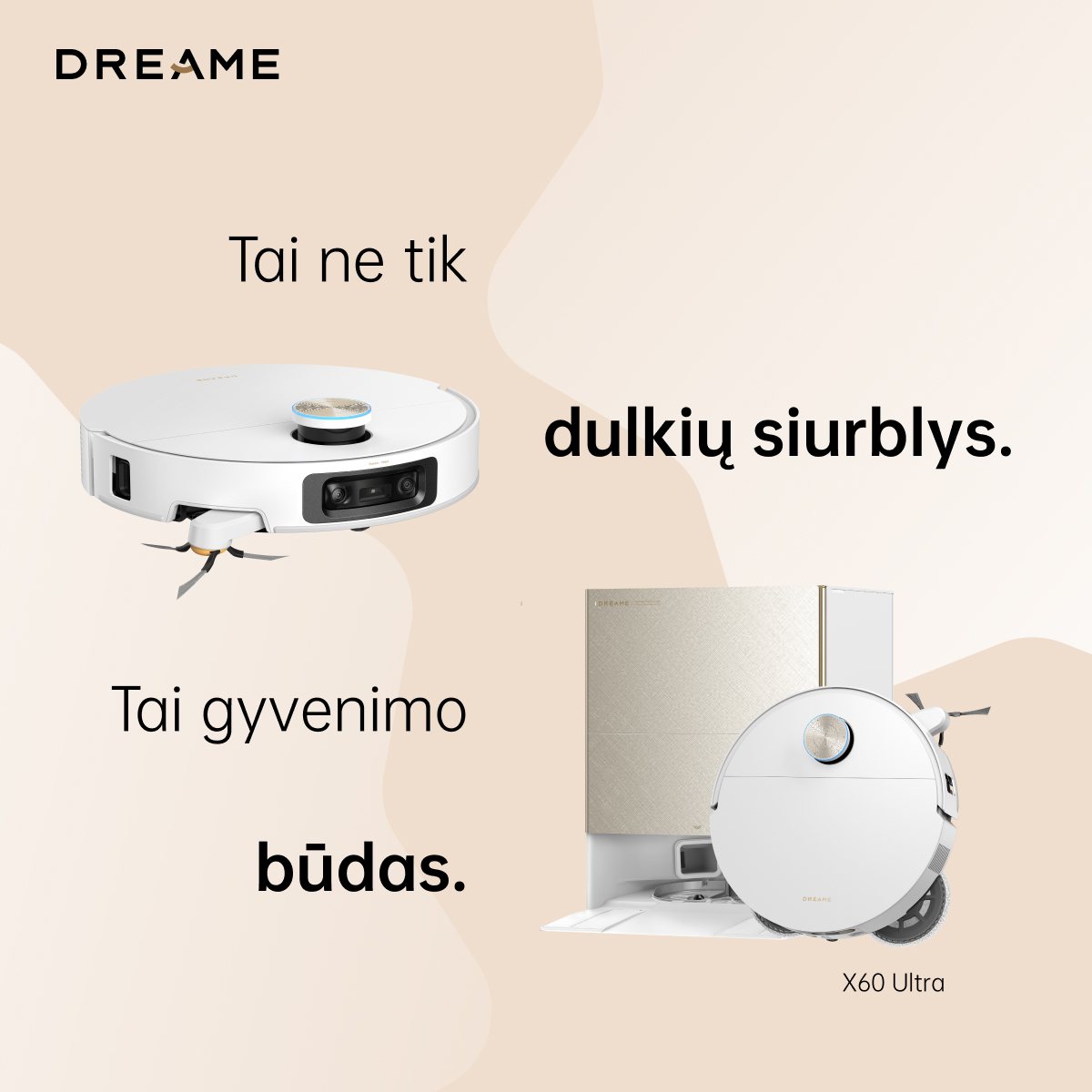 Dreame Tech - Lithuania Facebook ad: Robotas dulkių siurblys keičia tavo kasdienybę, ypač toks…