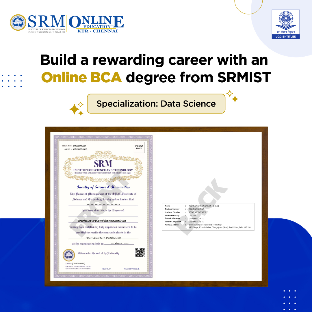 SRM Online Education Facebook ad