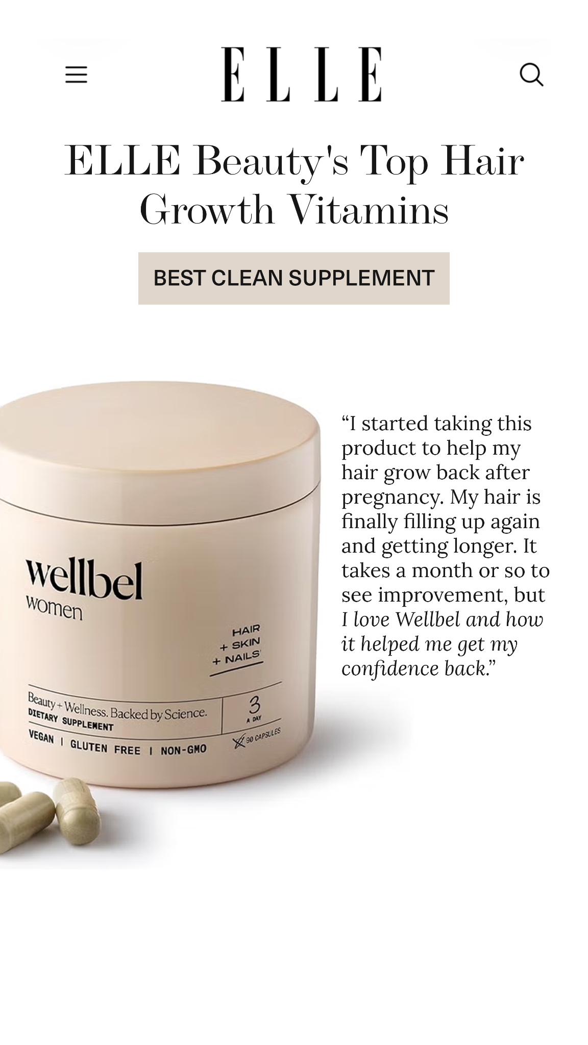 Wellbel Facebook ad