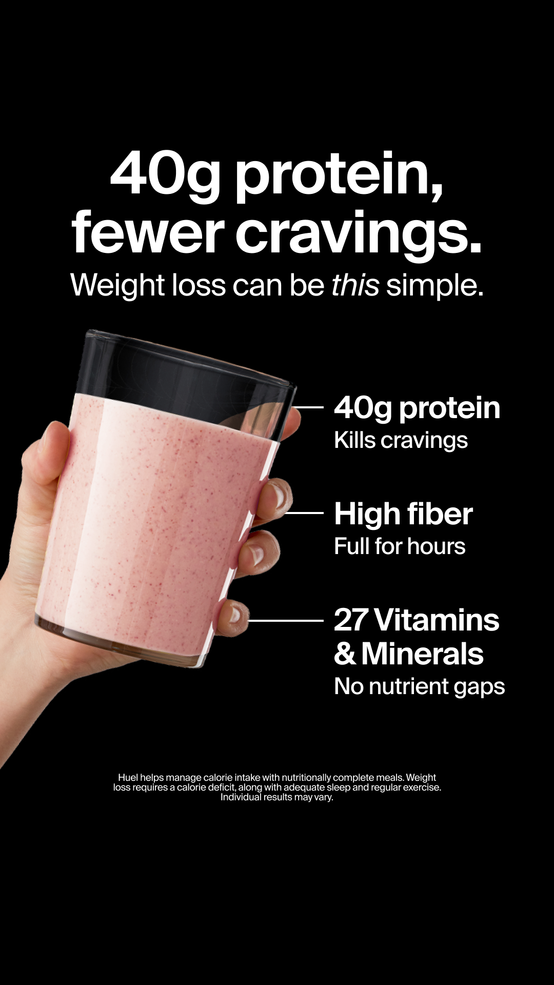 Huel Facebook ad