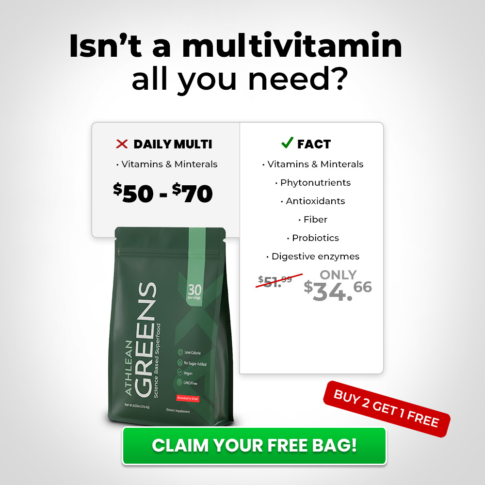 ATHLEAN-X Facebook ad: Everything Your Diet Is Missing. One Scoop.