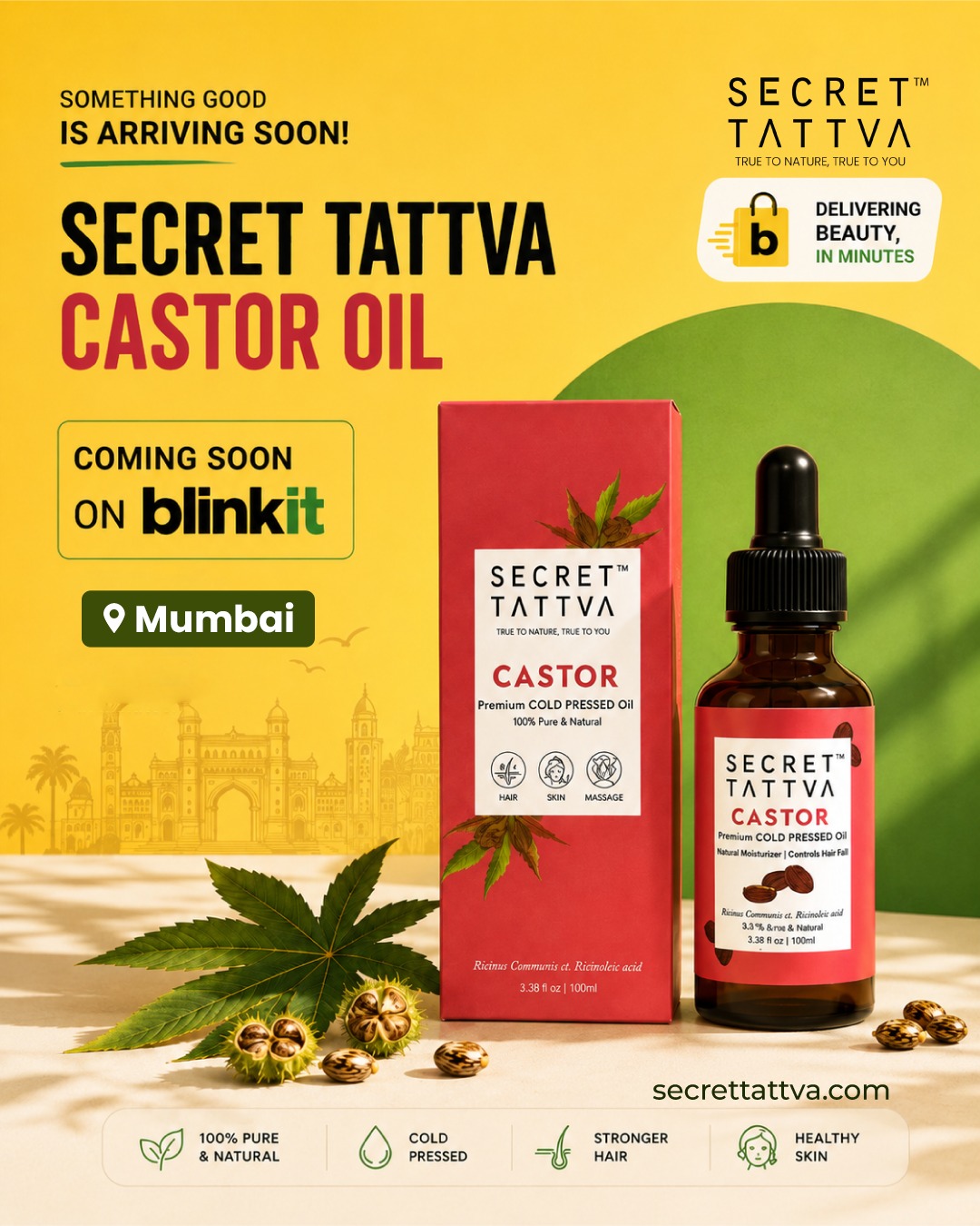secrettattva Facebook ad: Hair Growth Oils & Natural Skincare for Clear Skin