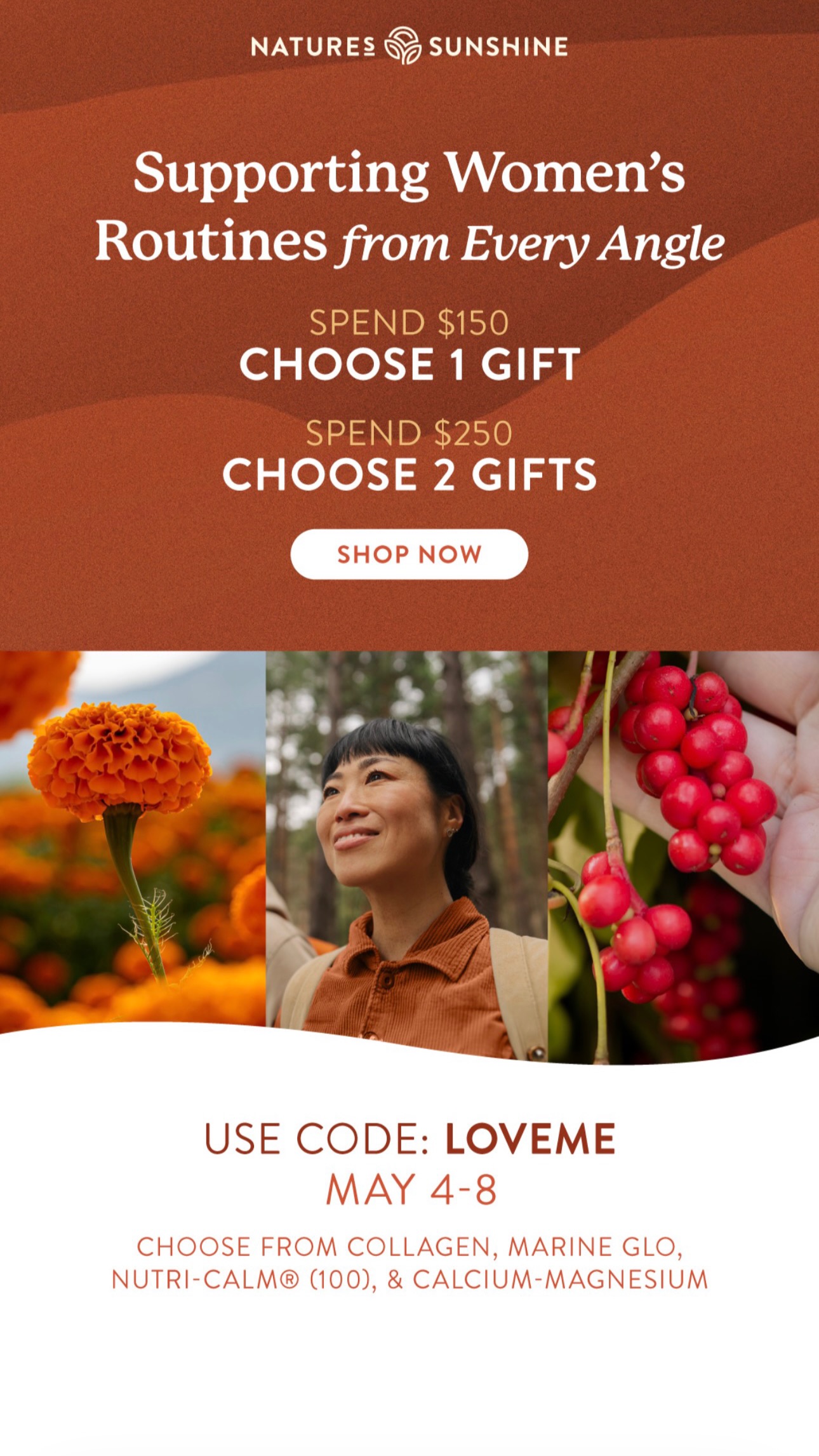 V&J Facebook ad: The Healing Power of Nature | Nature's Sunshine