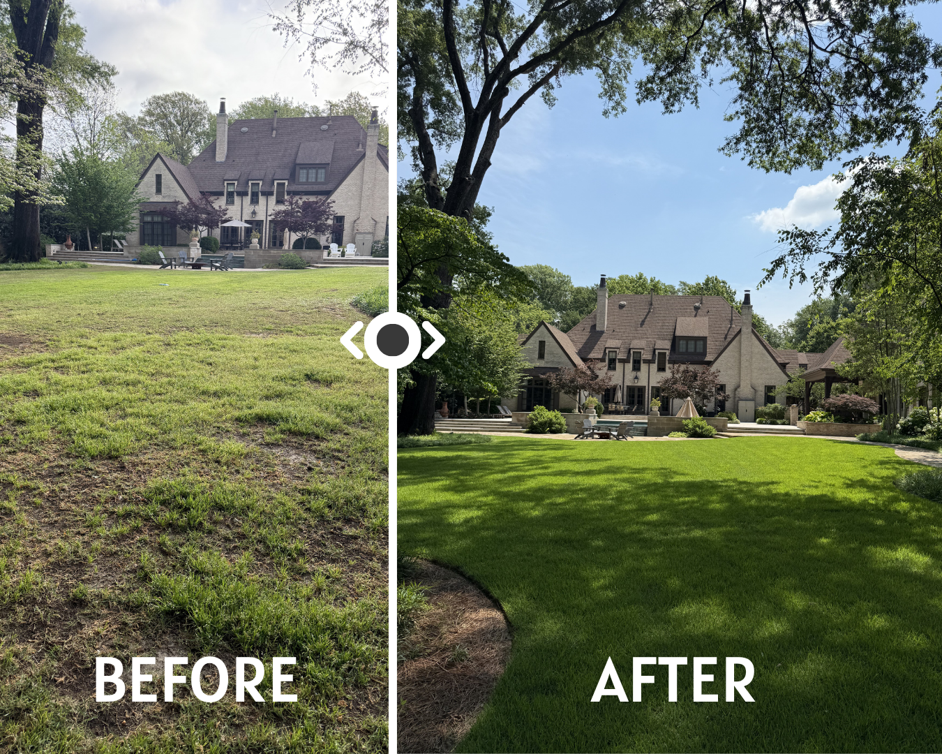 Pugh's Earthworks Facebook ad: Fresh Sod. Instant Results.