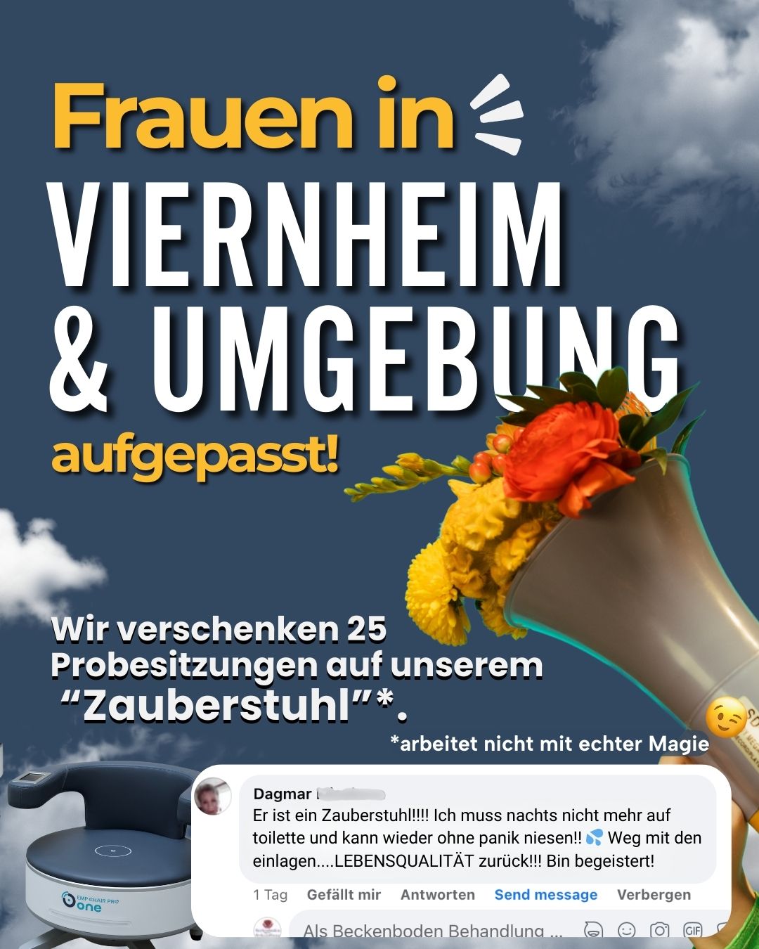 Beckenboden Behandlung Facebook ad