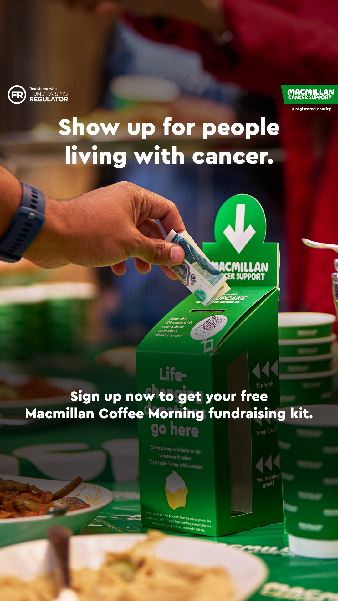 Macmillan Cancer Support Facebook ad