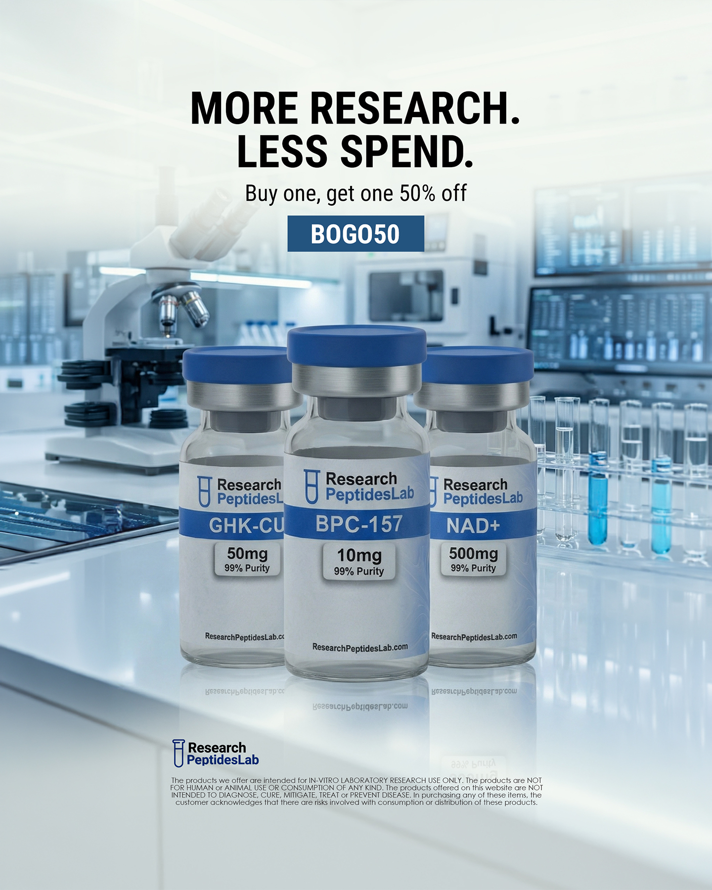 Research Peptides Lab Facebook ad