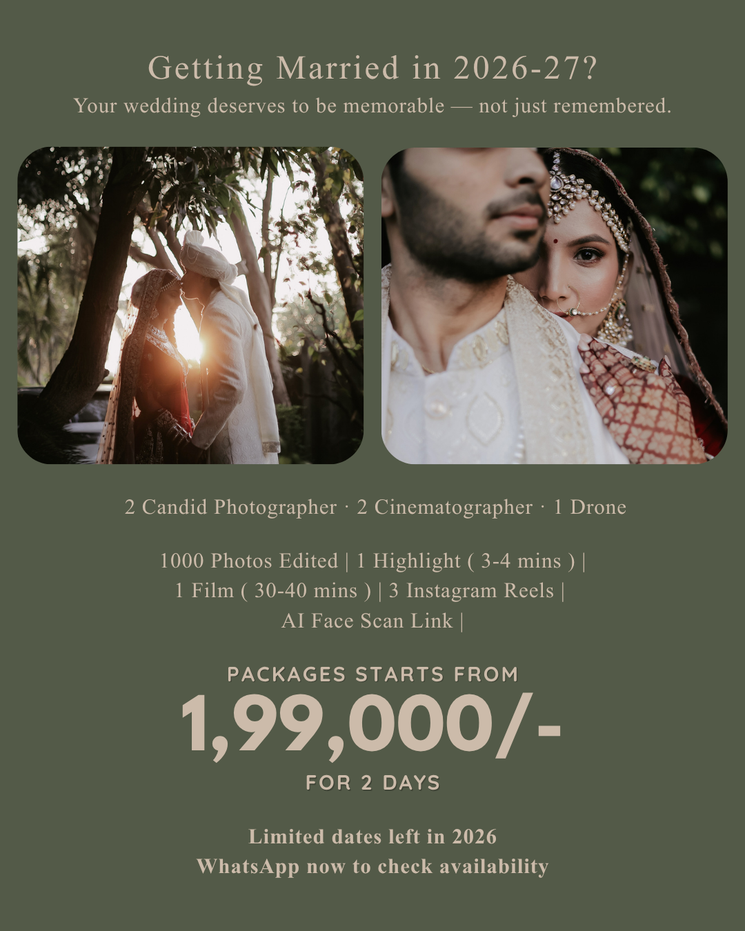 Bhraman Tales Facebook ad: Getting married in 2026-27?