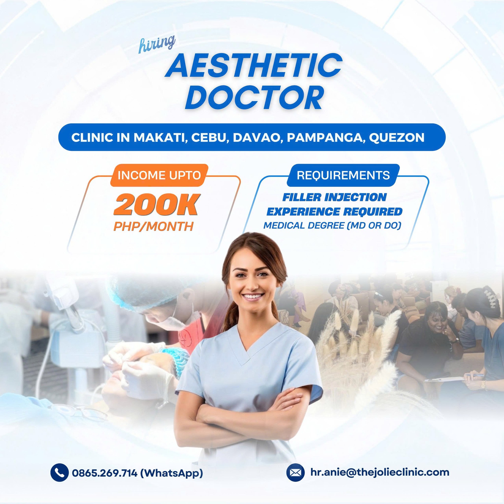 Beauty Clinic Recruitment Facebook ad