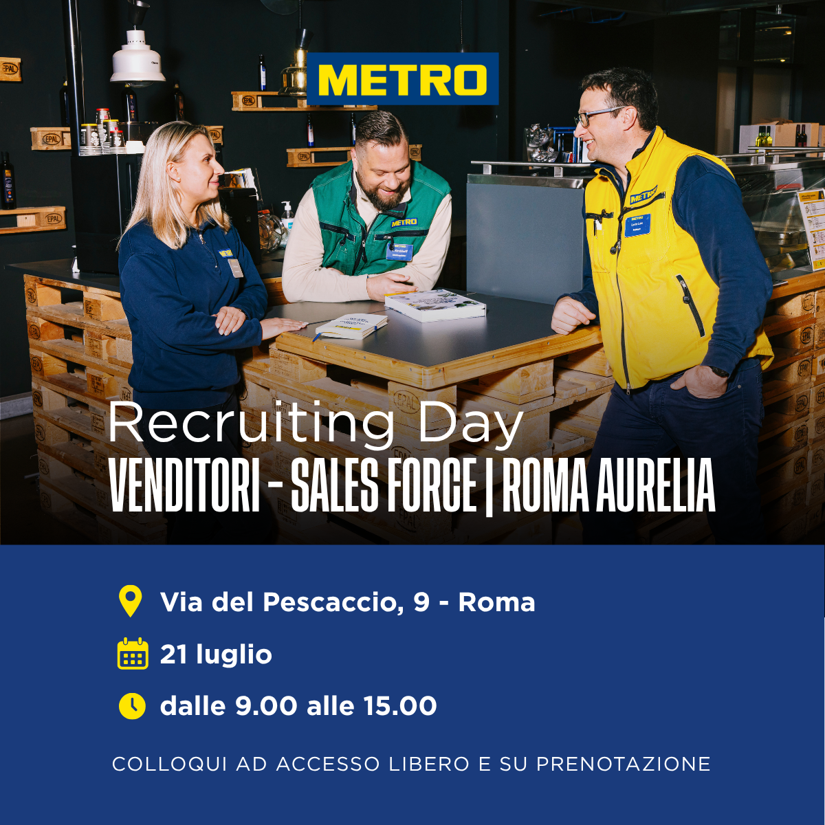 METRO Italia Facebook ad: Recruiting Day I Roma Aurelia