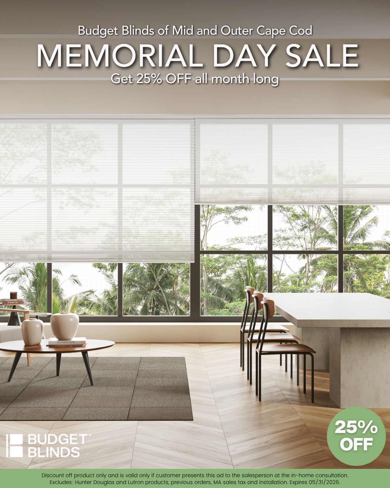 Budget Blinds of Mid and Outer Cape Cod Facebook ad