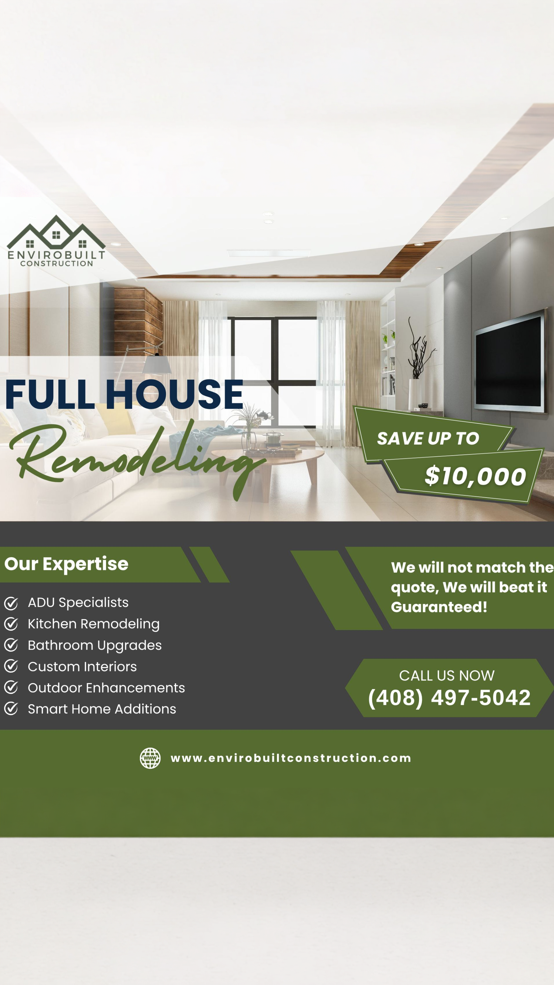 Envirobuilt Facebook ad: Get a free Quote