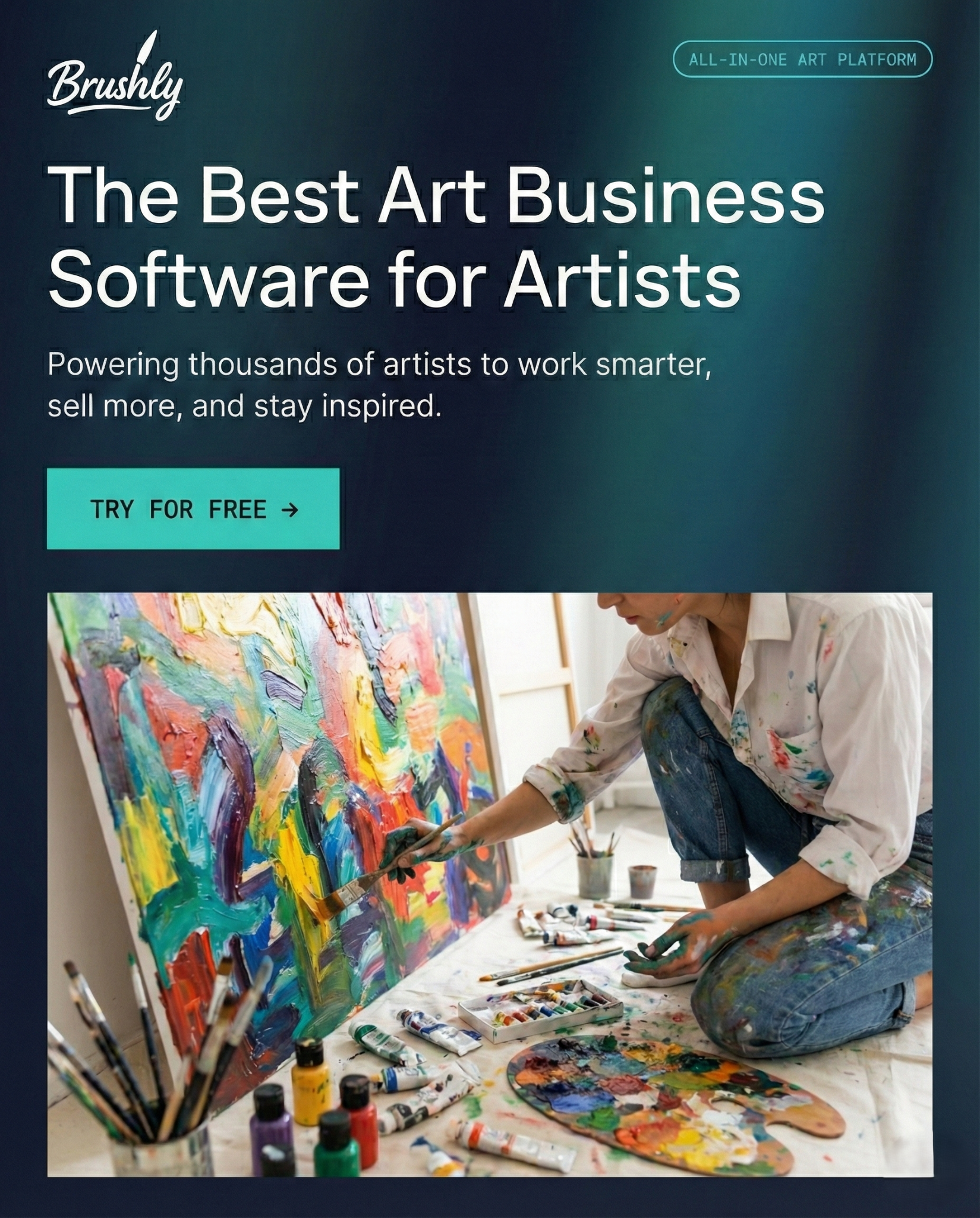 Brushly.art Facebook ad