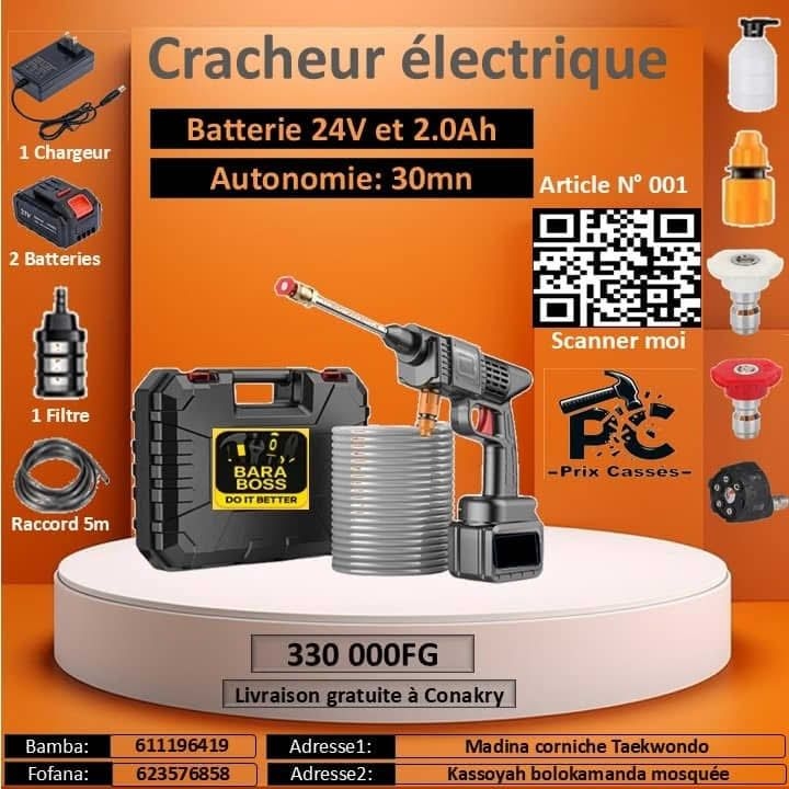 prix Cassés Facebook ad: Cracheur électrique rechargeable multifonction pour le…