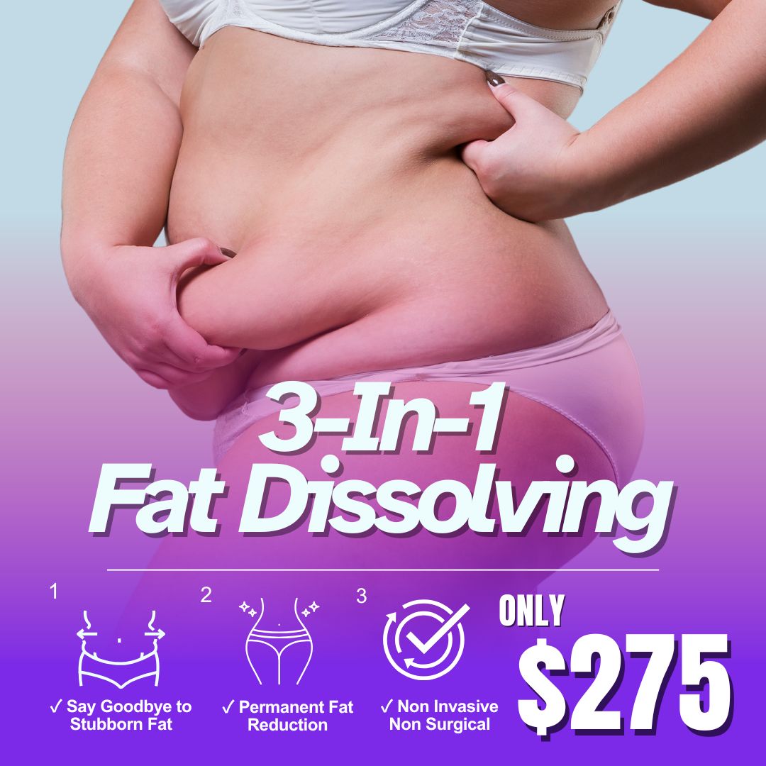 Freezefillglow Facebook ad: 3-in-1 Fat Dissolving NOW $275