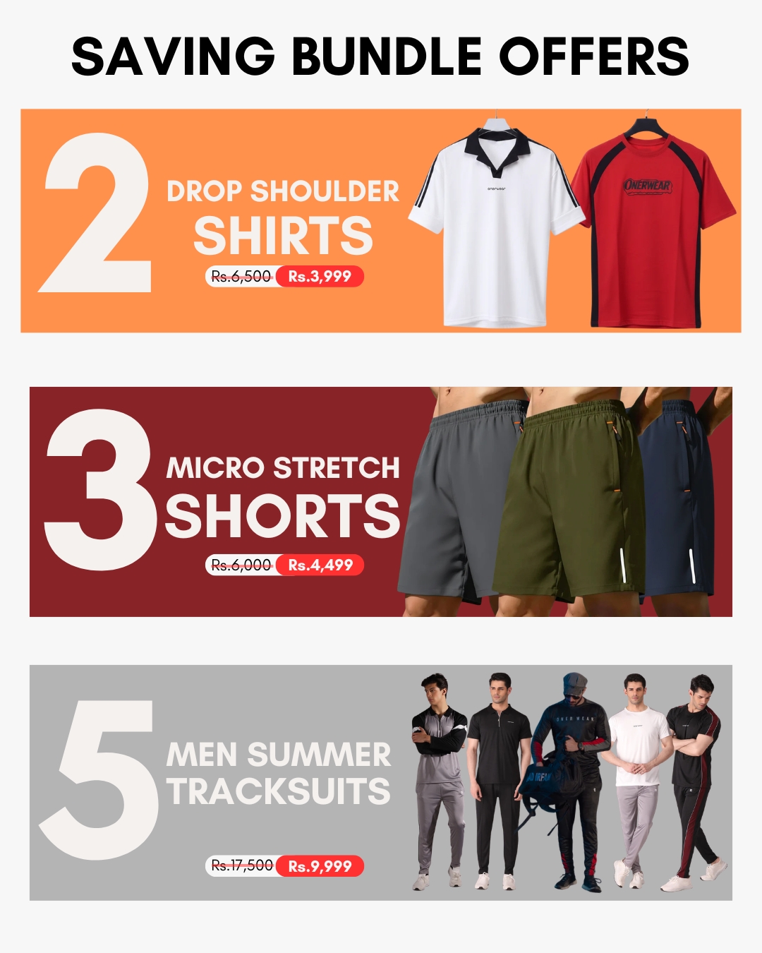 Onerwear Facebook ad: Limited Time Deal