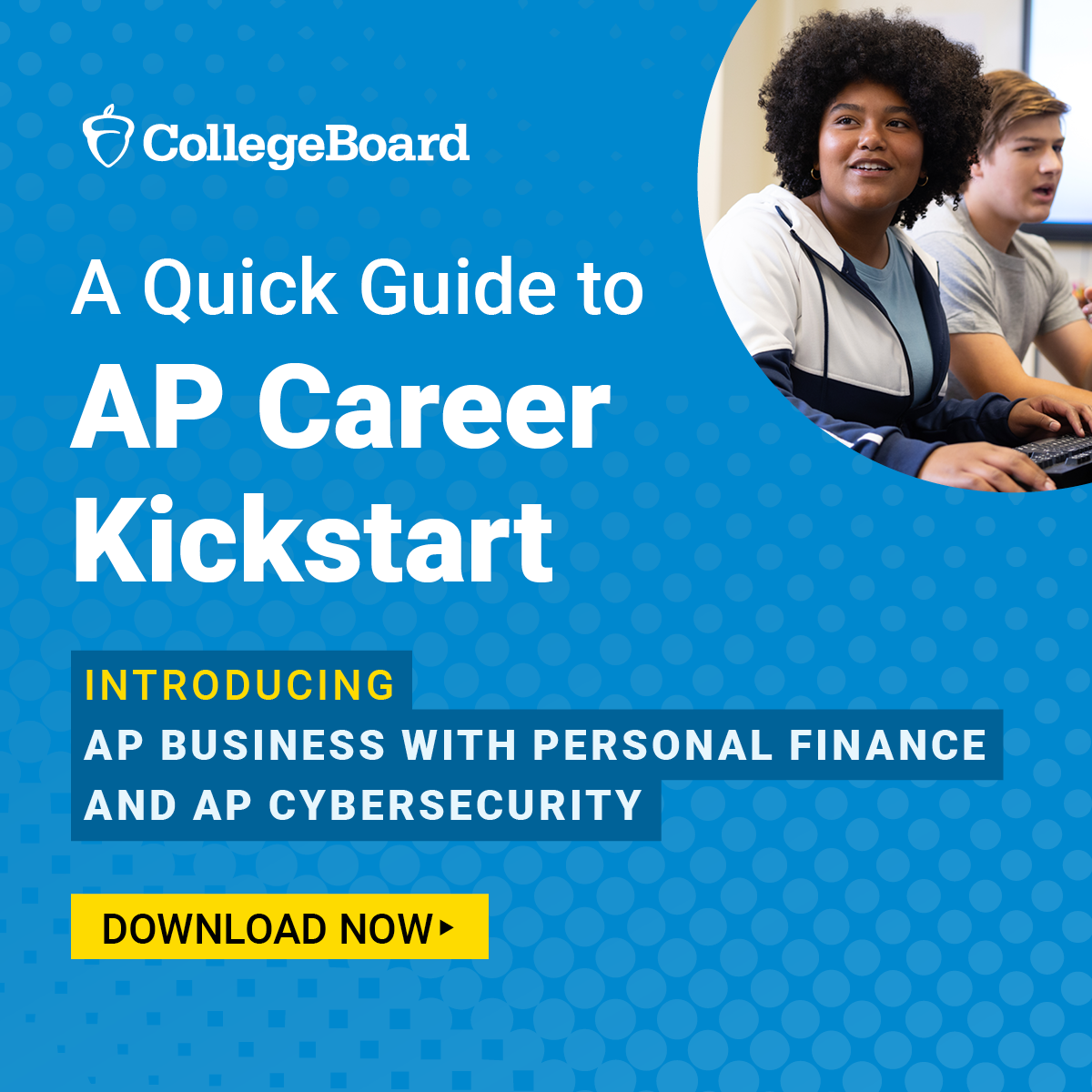 College Board Facebook ad: New: AP Career Kickstart Quick Guide