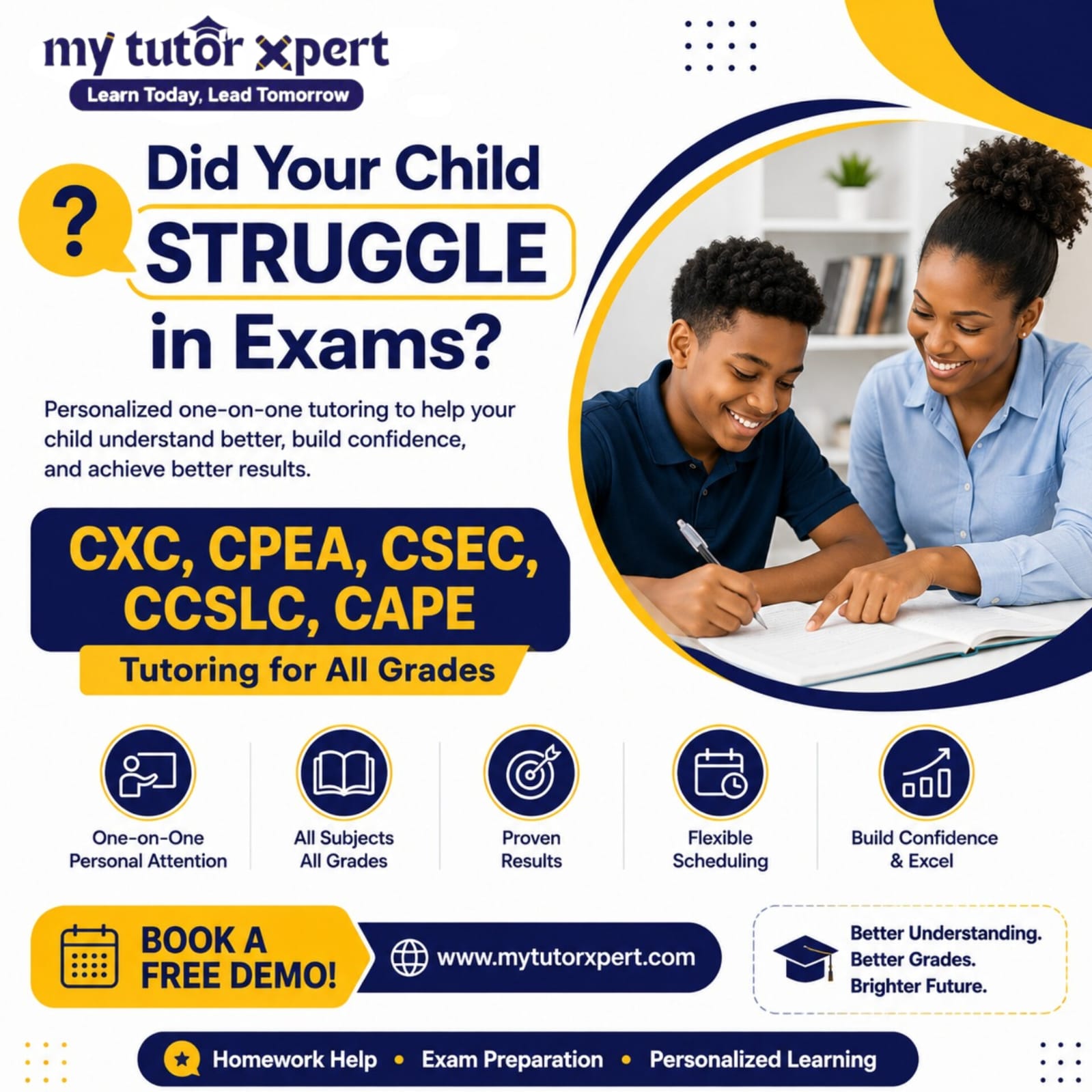 My Tutor Xpert - MTX Facebook ad: Book your Free Class