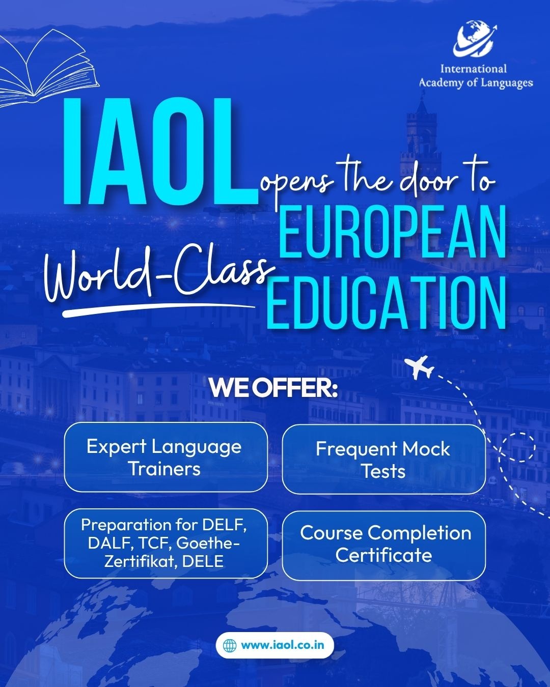 International Academy of Languages Facebook ad