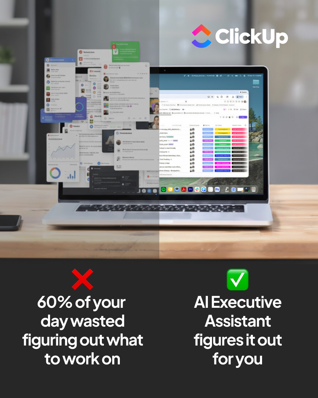 ClickUp Facebook ad