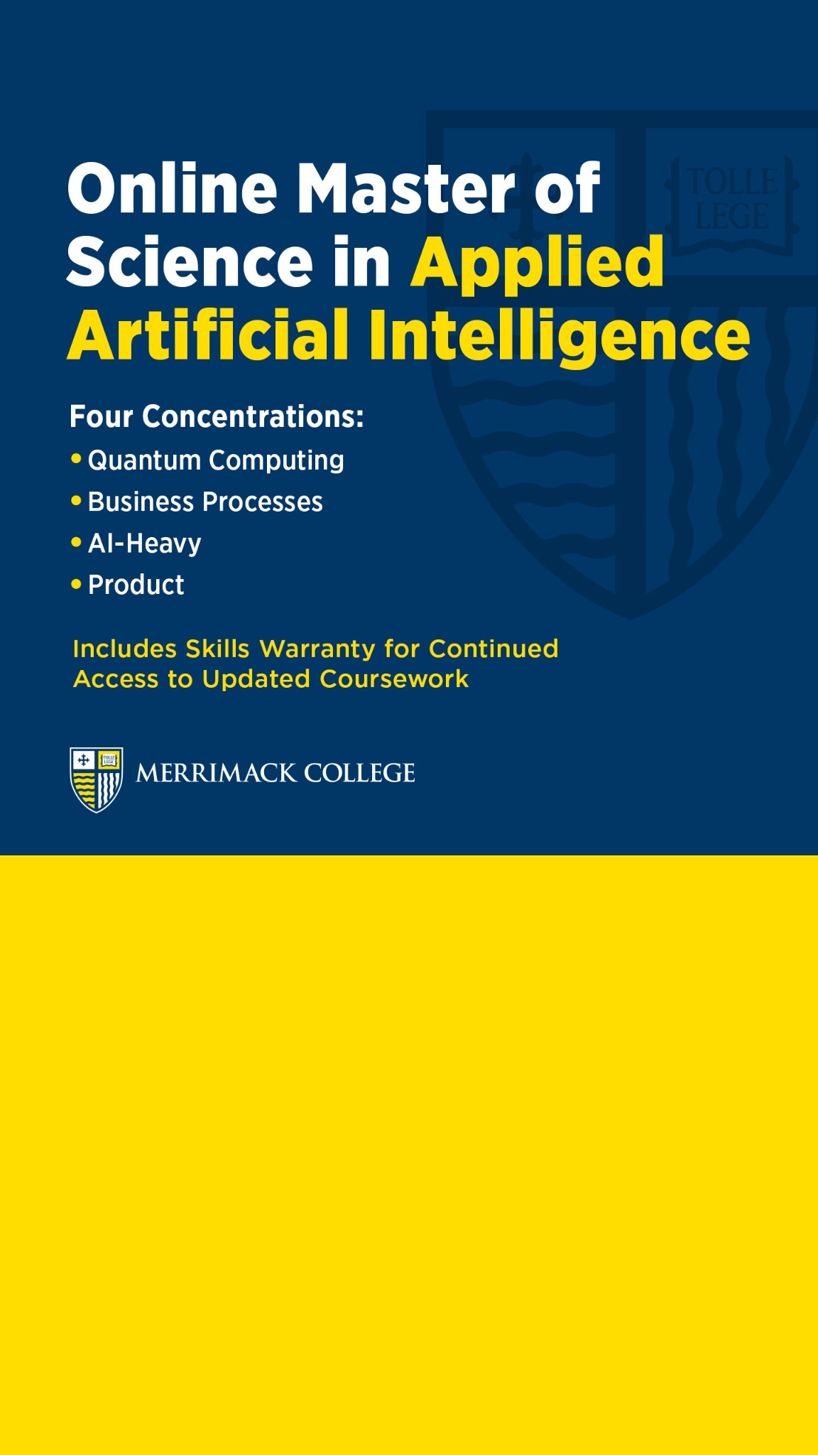 Merrimack College Facebook ad