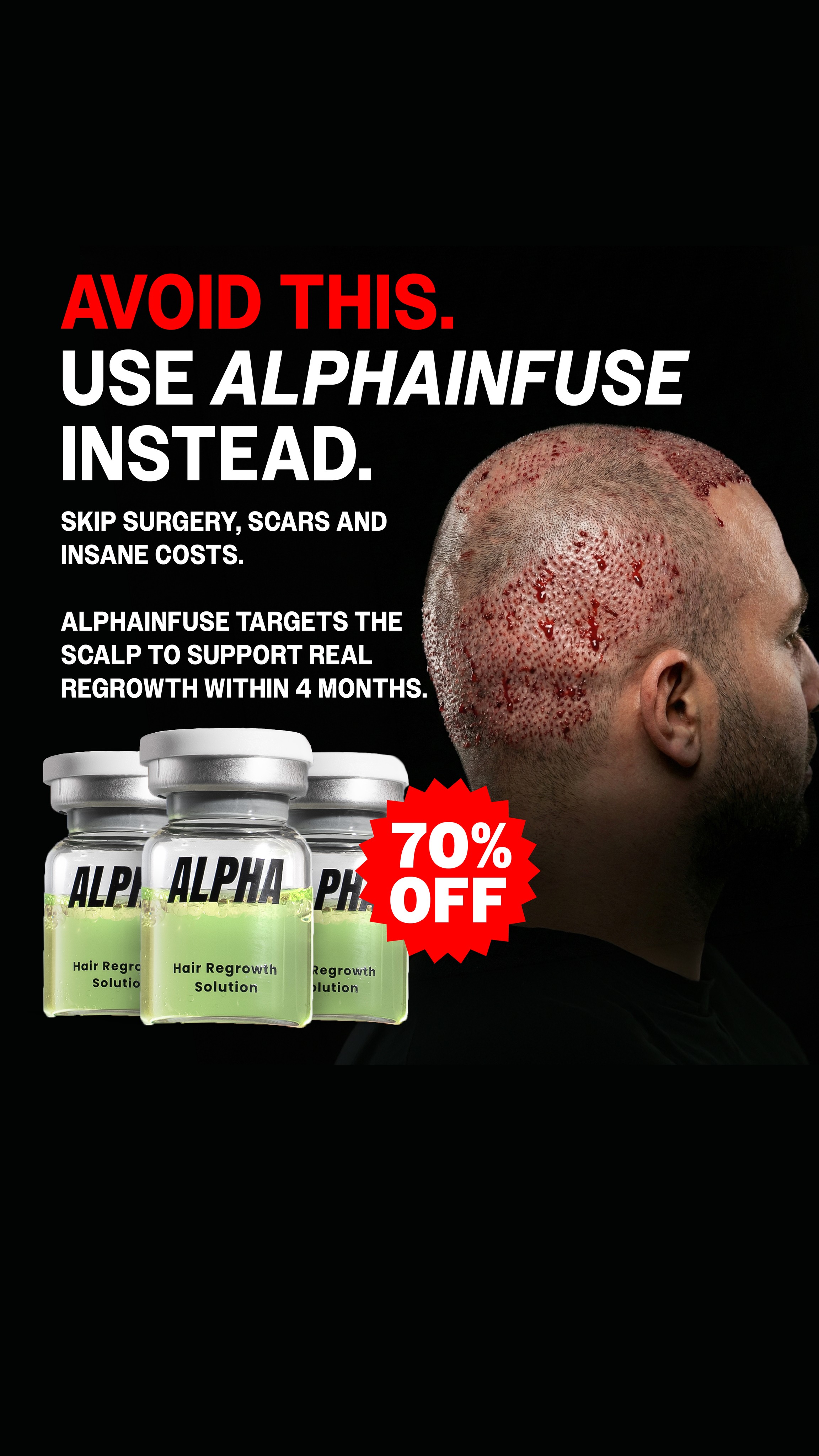 AlphaInfuse Facebook ad