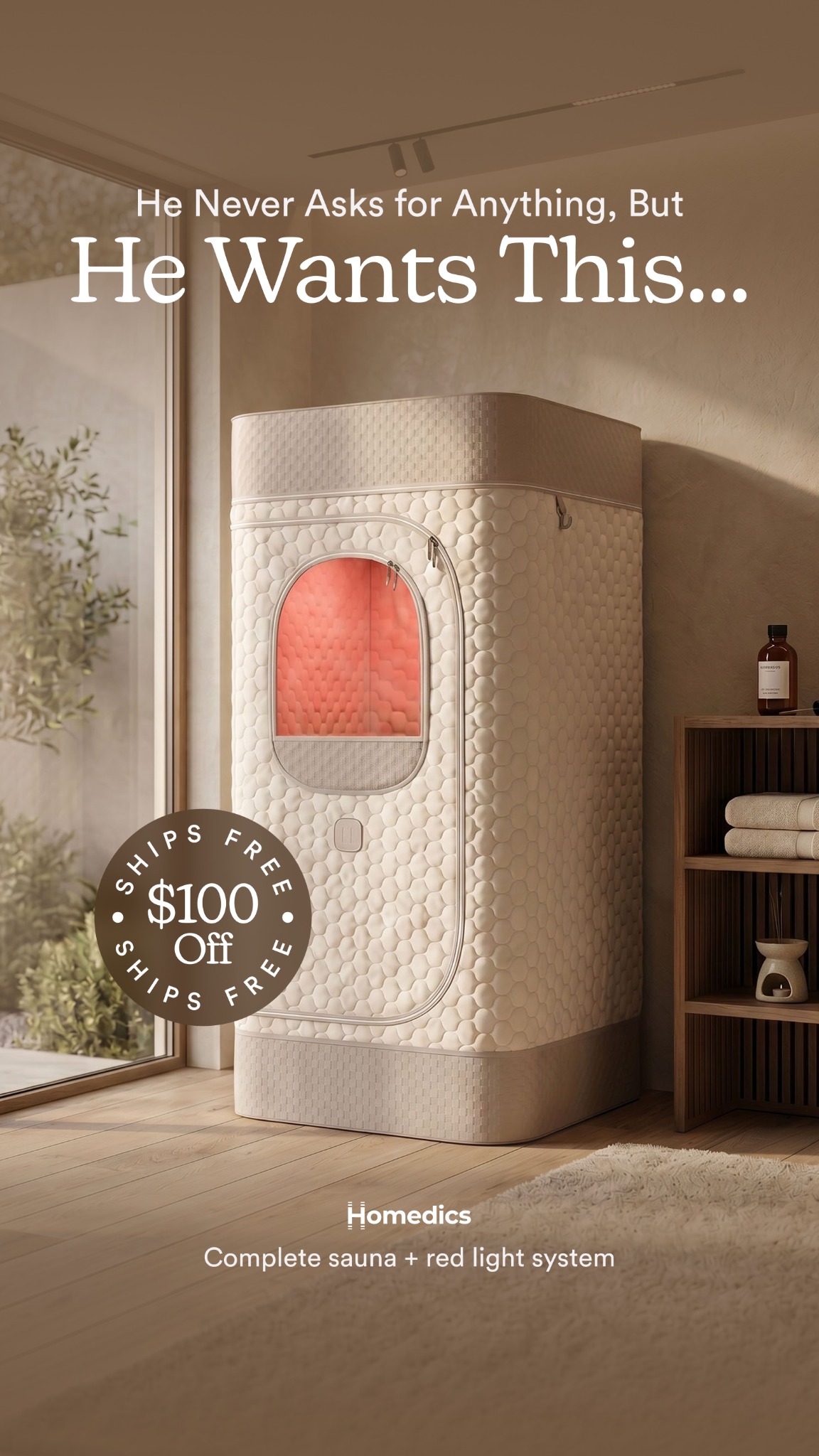 Homedics Facebook ad