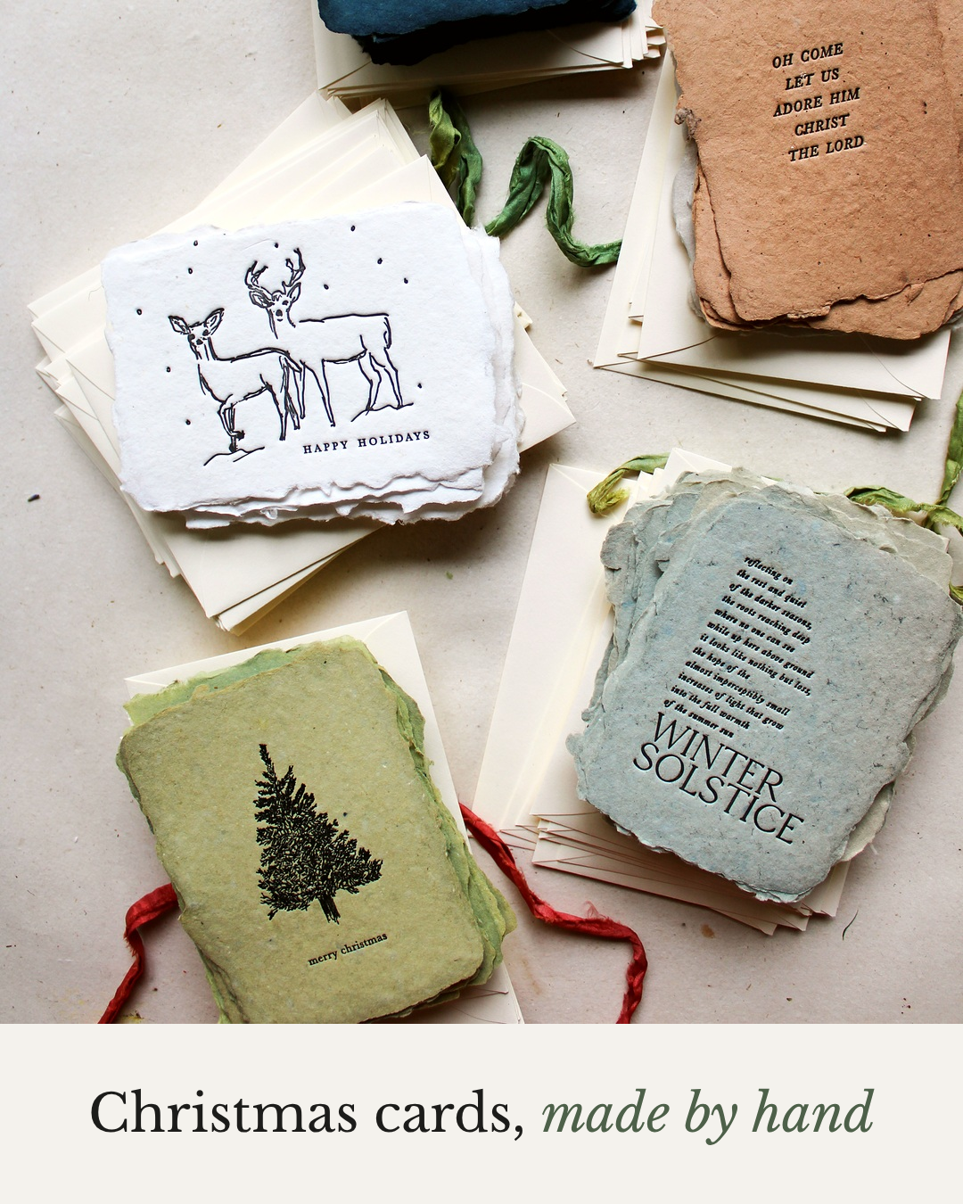 Farmette - handmade paper cards Facebook ad: Handmade Paper, Letterpress Print