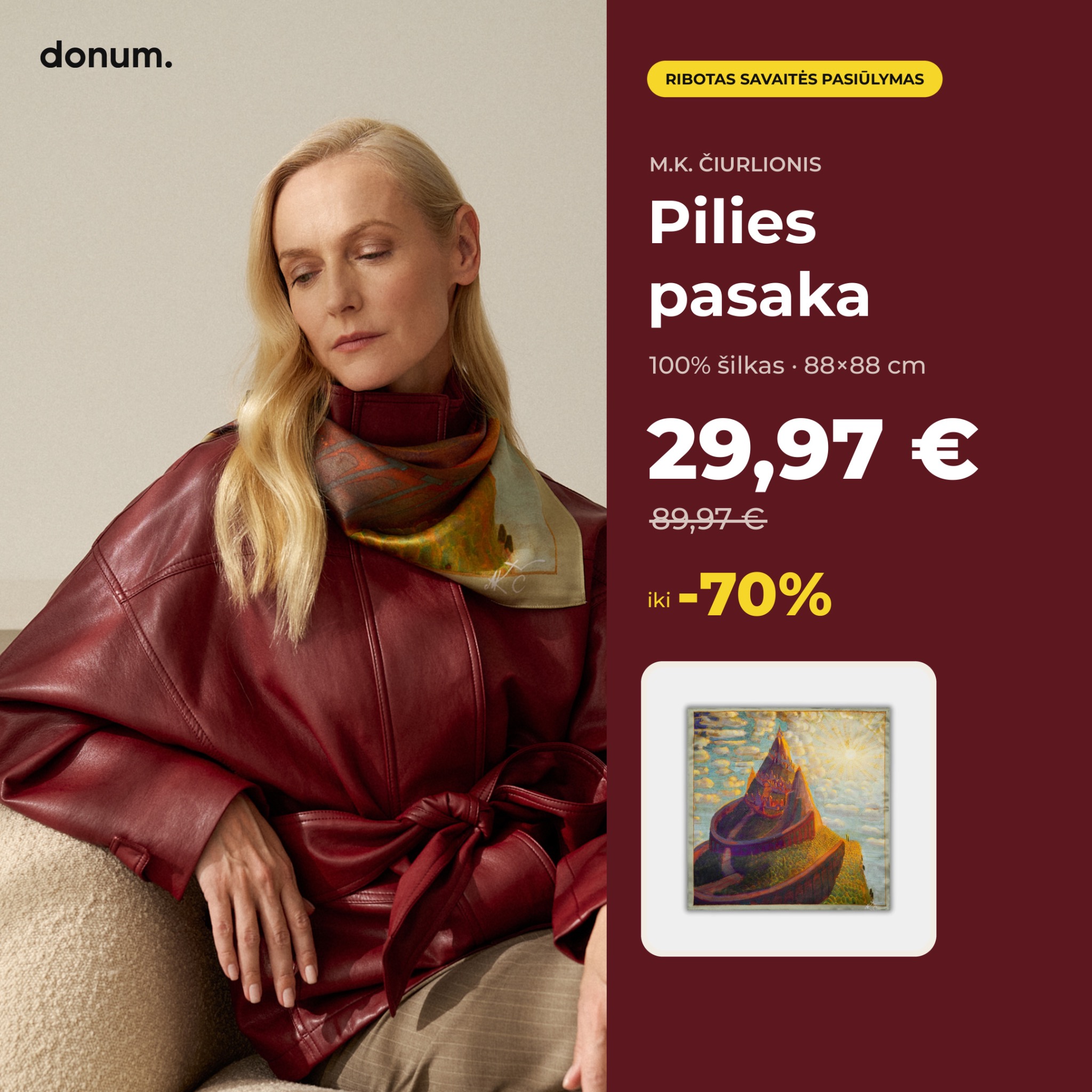 donum. Facebook ad: Pilies pasaka, 29,97 €