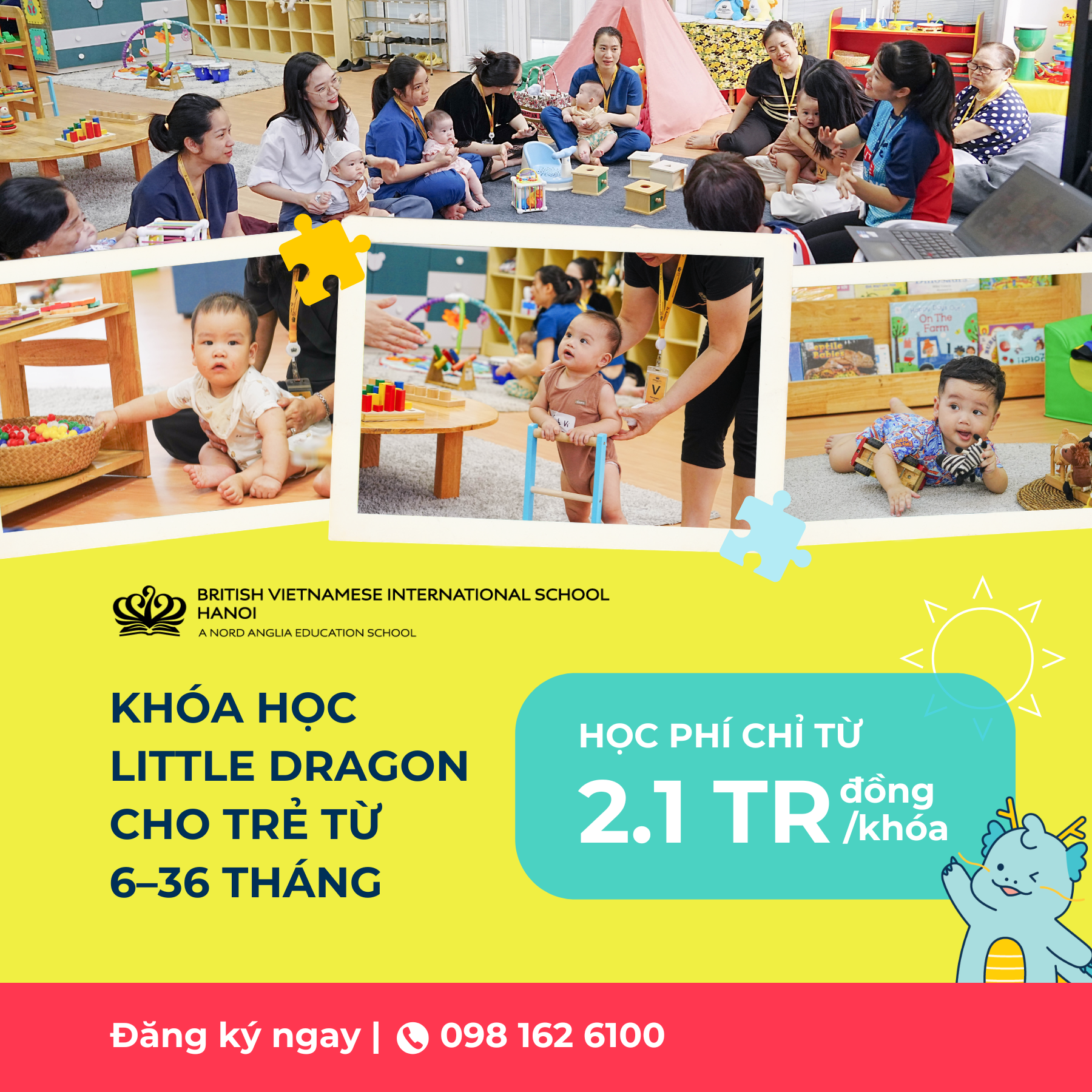 British Vietnamese International School Hanoi - BVIS Hanoi Facebook ad: Đăng ký Little Dragons