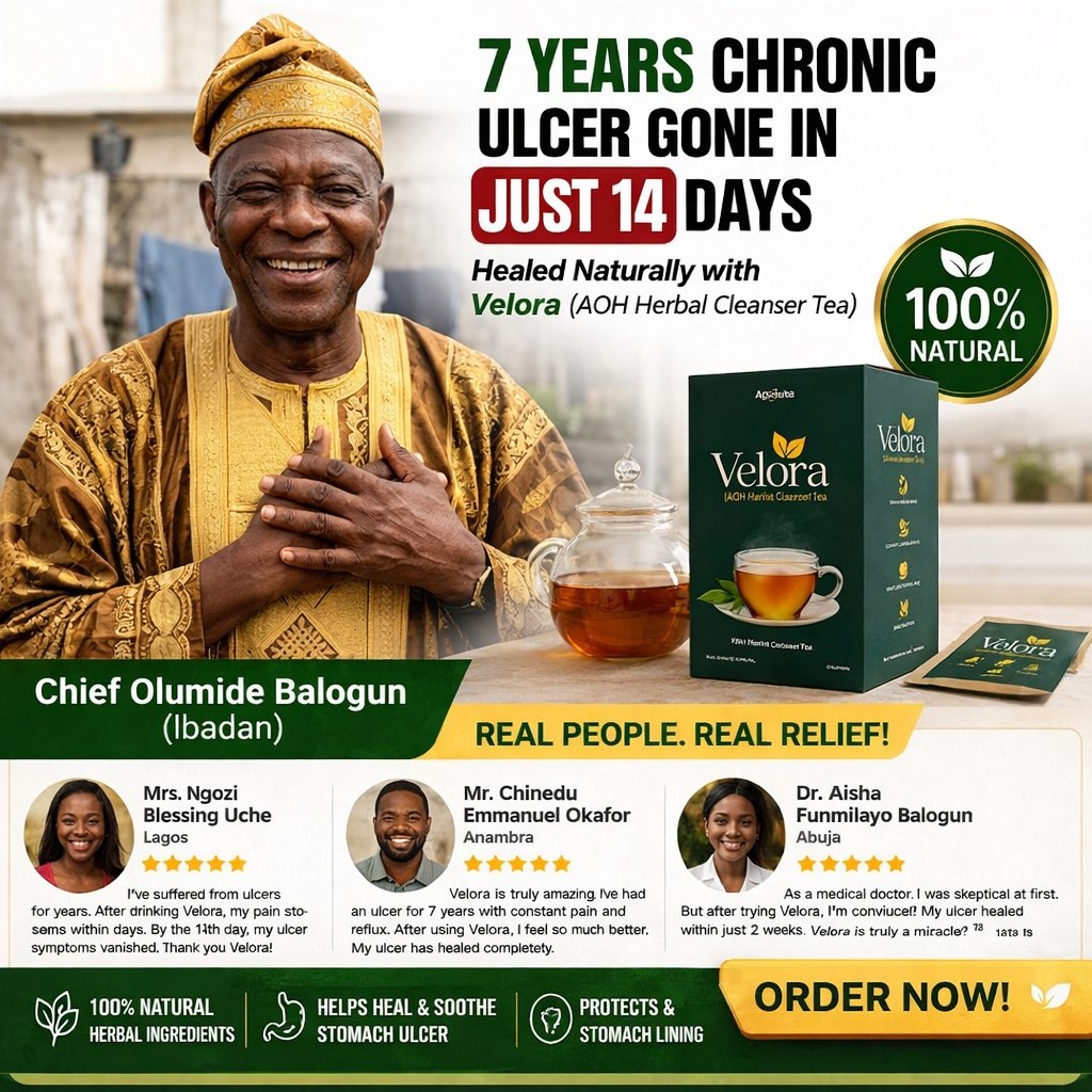 Leafora Essence Facebook ad: 7 long years of agonizing ulcer pain… wiped out completely…