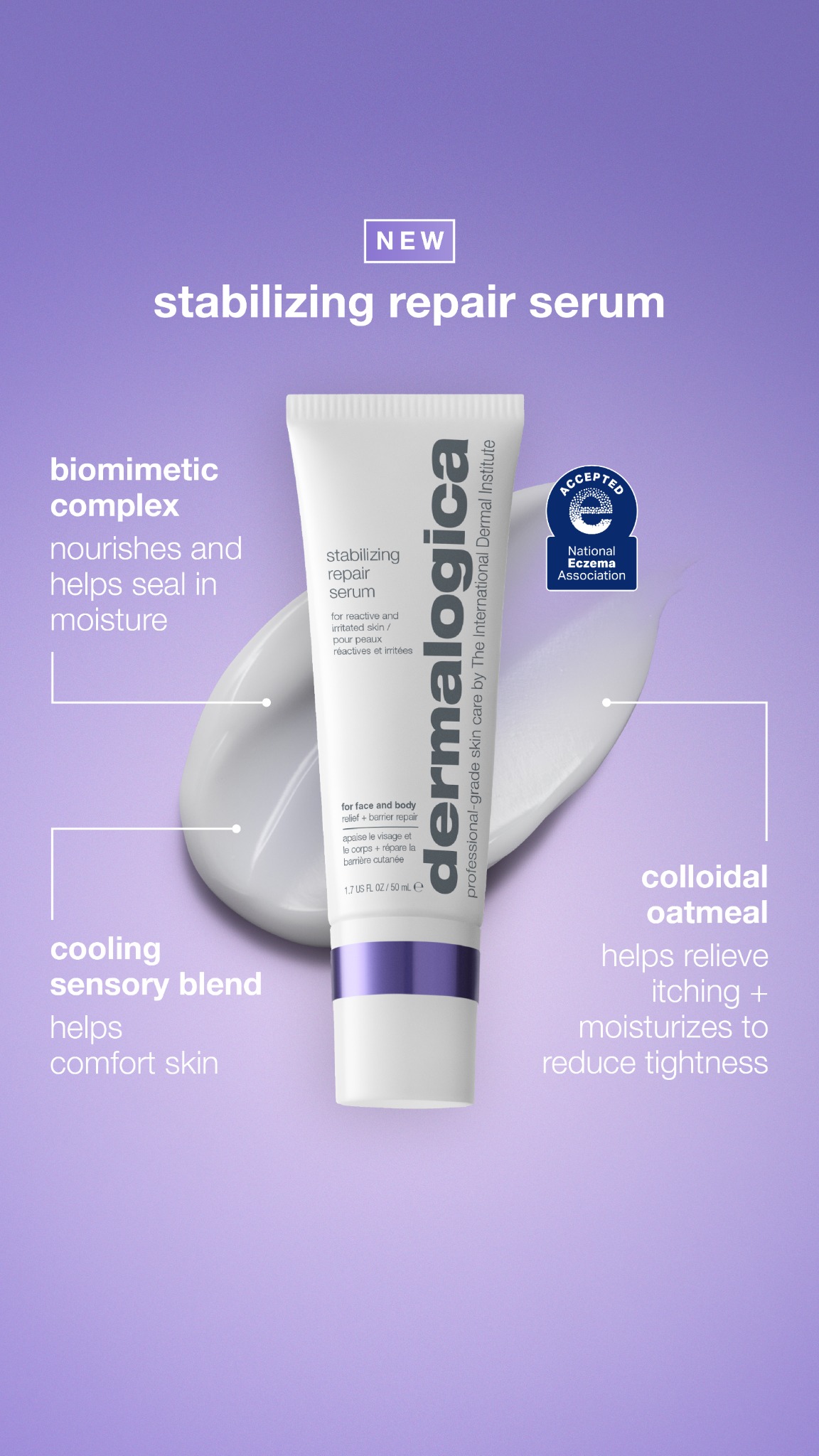 Dermalogica Facebook ad: Calm + Repair